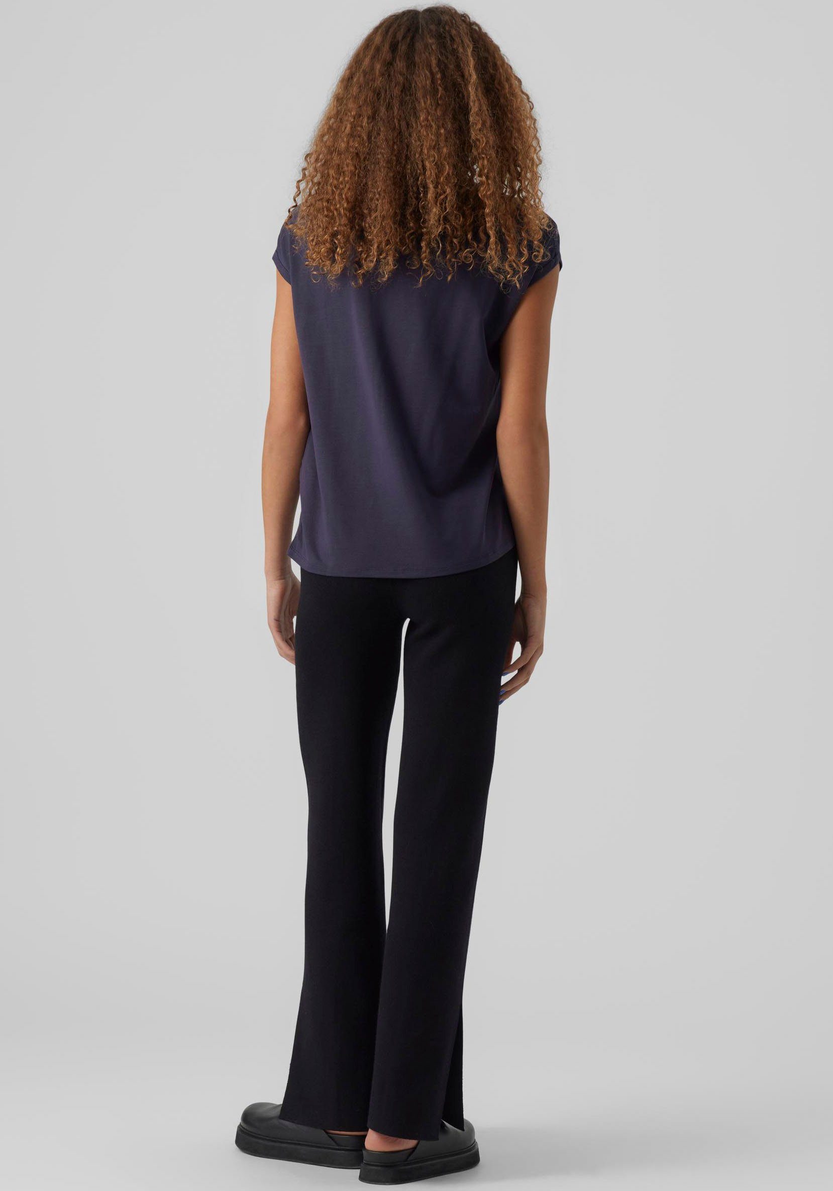Vero Moda Shirt met ronde hals VMAVA PLAIN SS TOP GAJRS NOOS