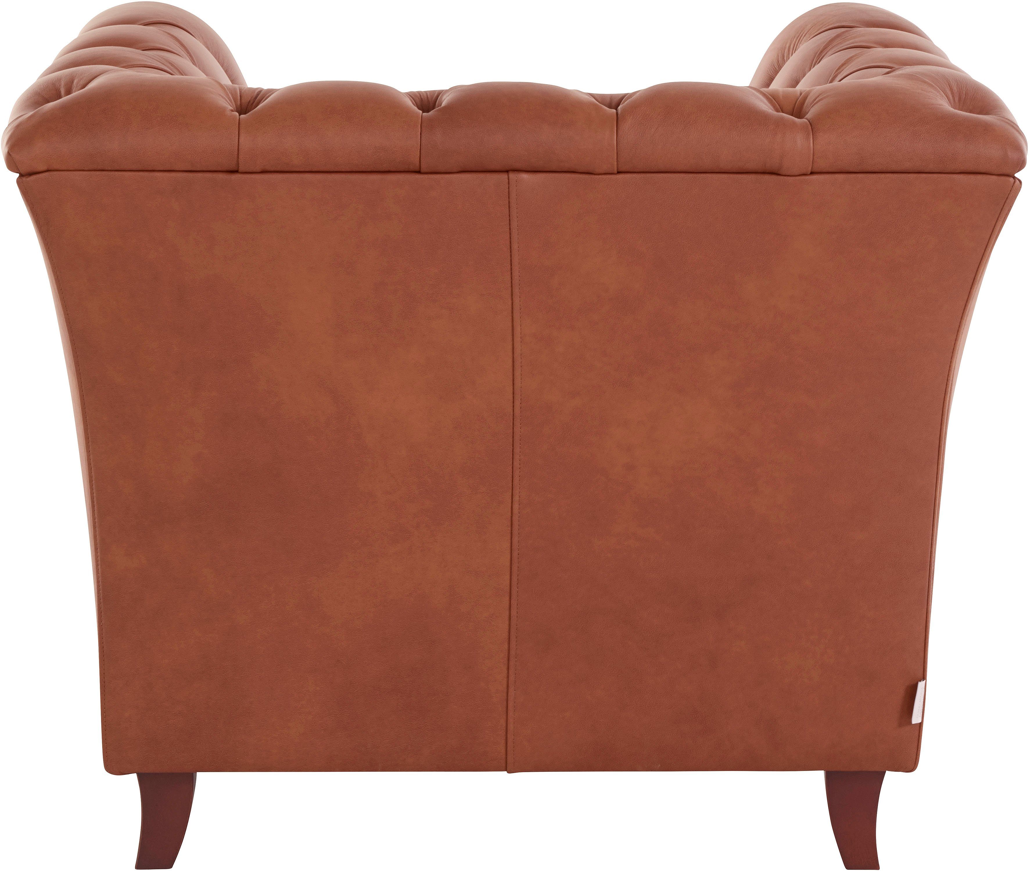 Home affaire Chesterfield-fauteuil Reims cocktailstoel, stoel met echte chesterfield-capitonnage, uitstekende verwerking