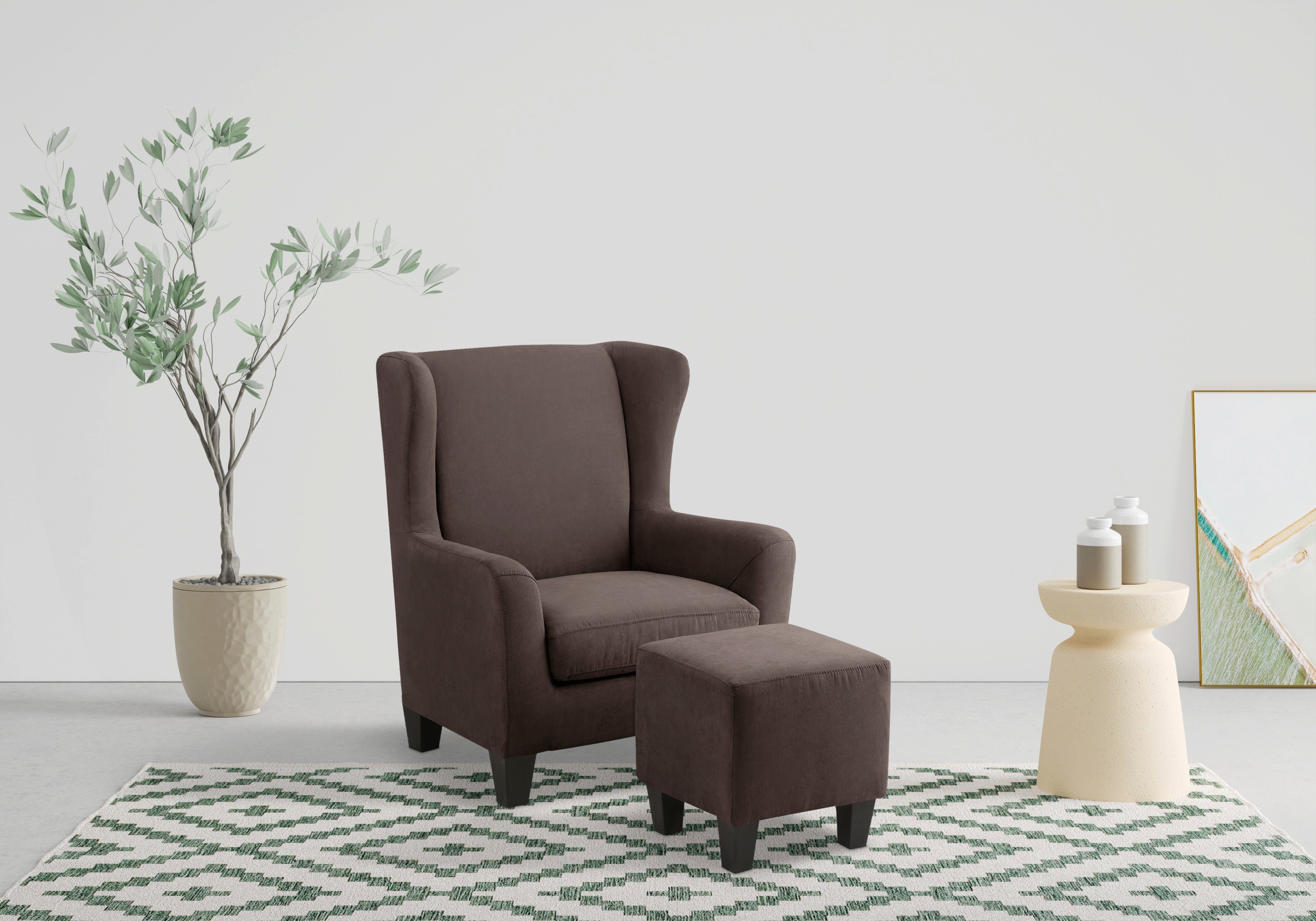 Home affaire Fauteuil Chilly met prettig binnenveringsinterieur, in drie verschillende stofkwaliteit