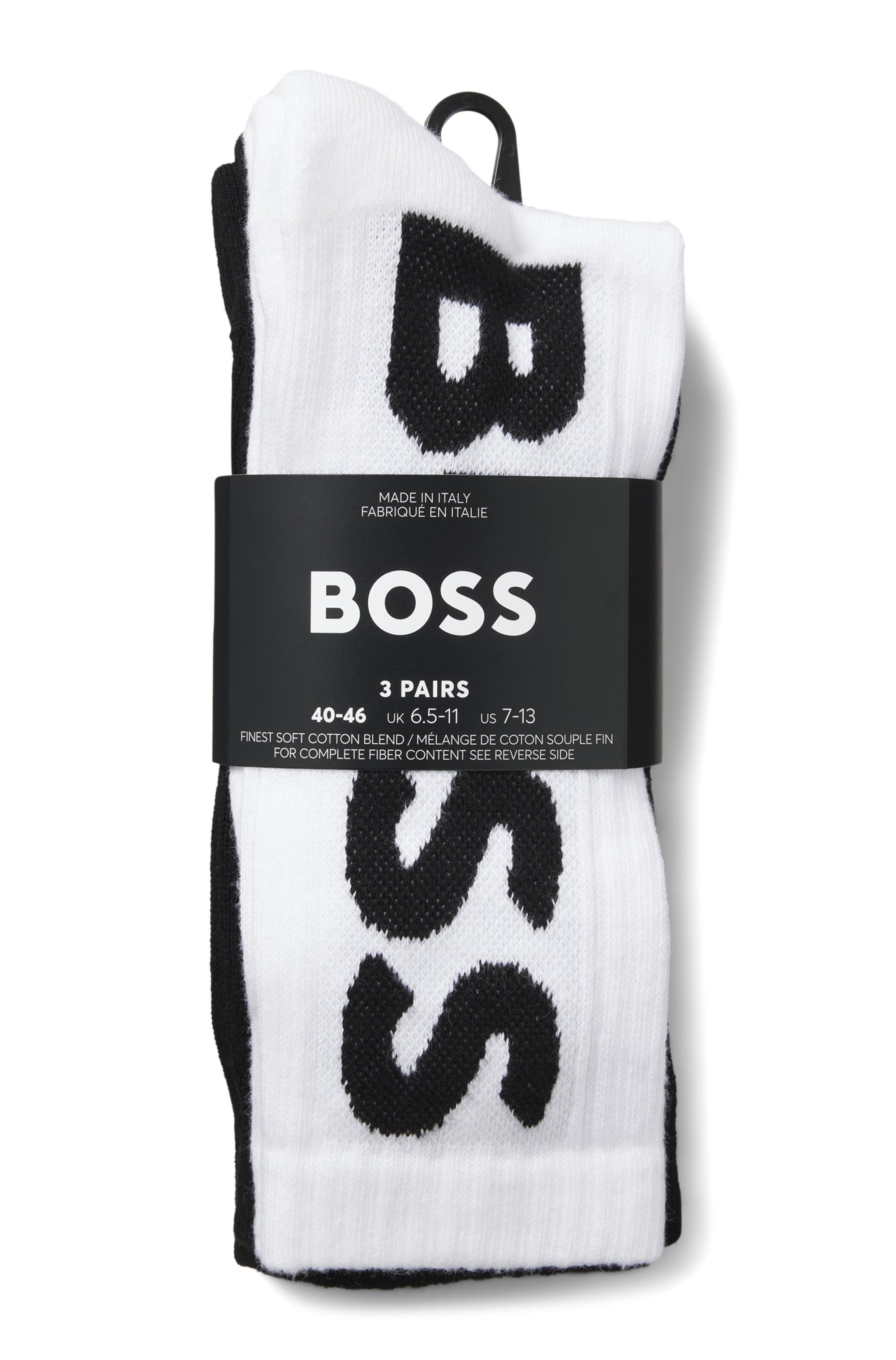 BOSS Sokken 3P QS Rib Logo CC