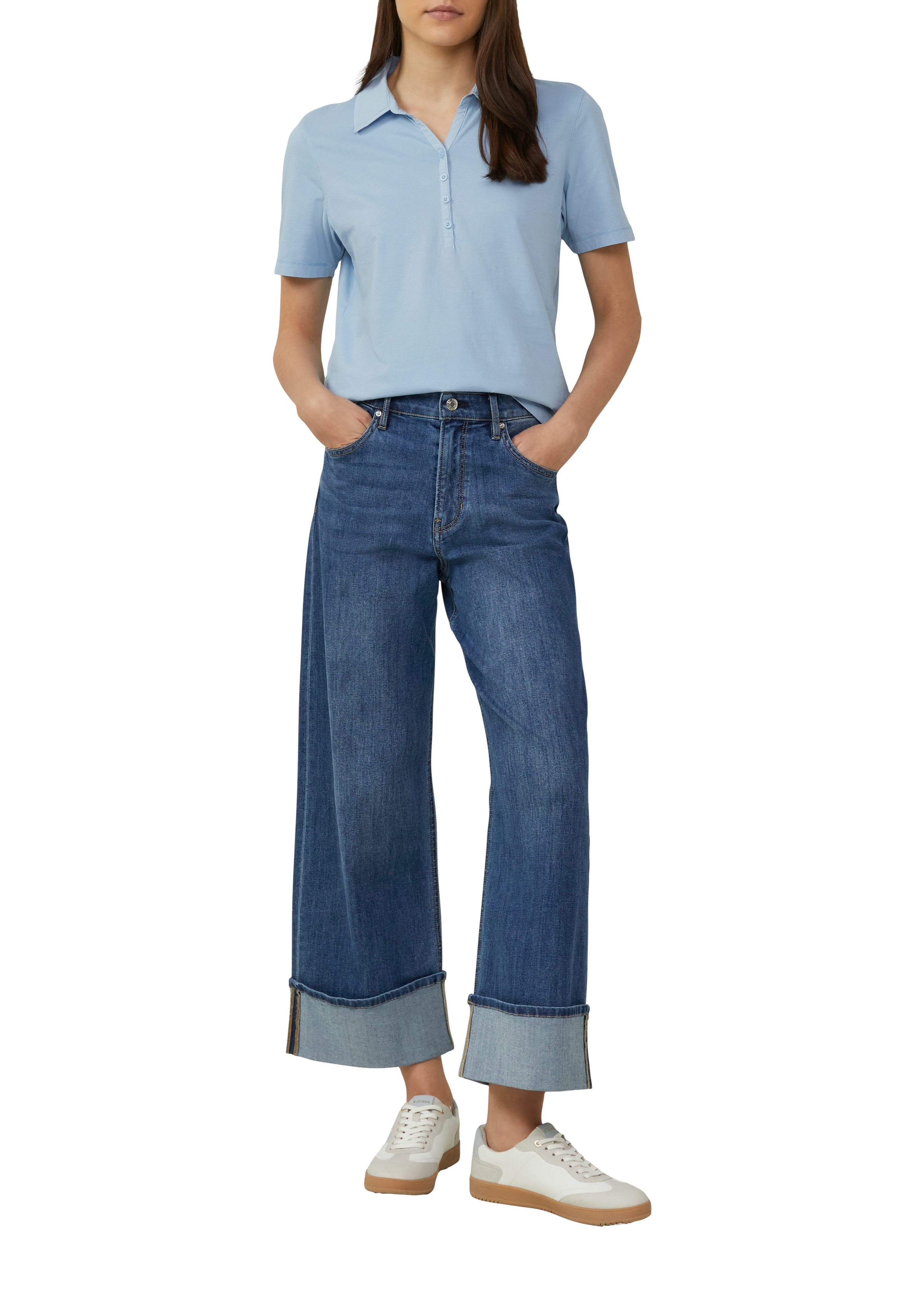 s.Oliver Poloshirt met polokraag