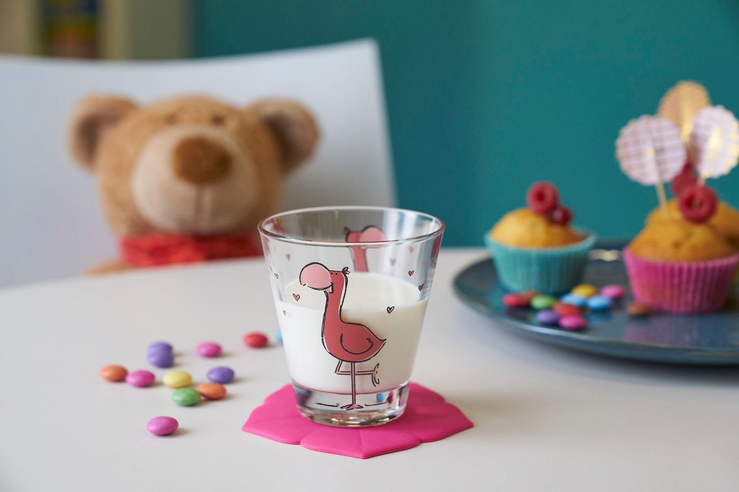 LEONARDO Kinderbeker BAMBINI flamingo (set, 6-delig)