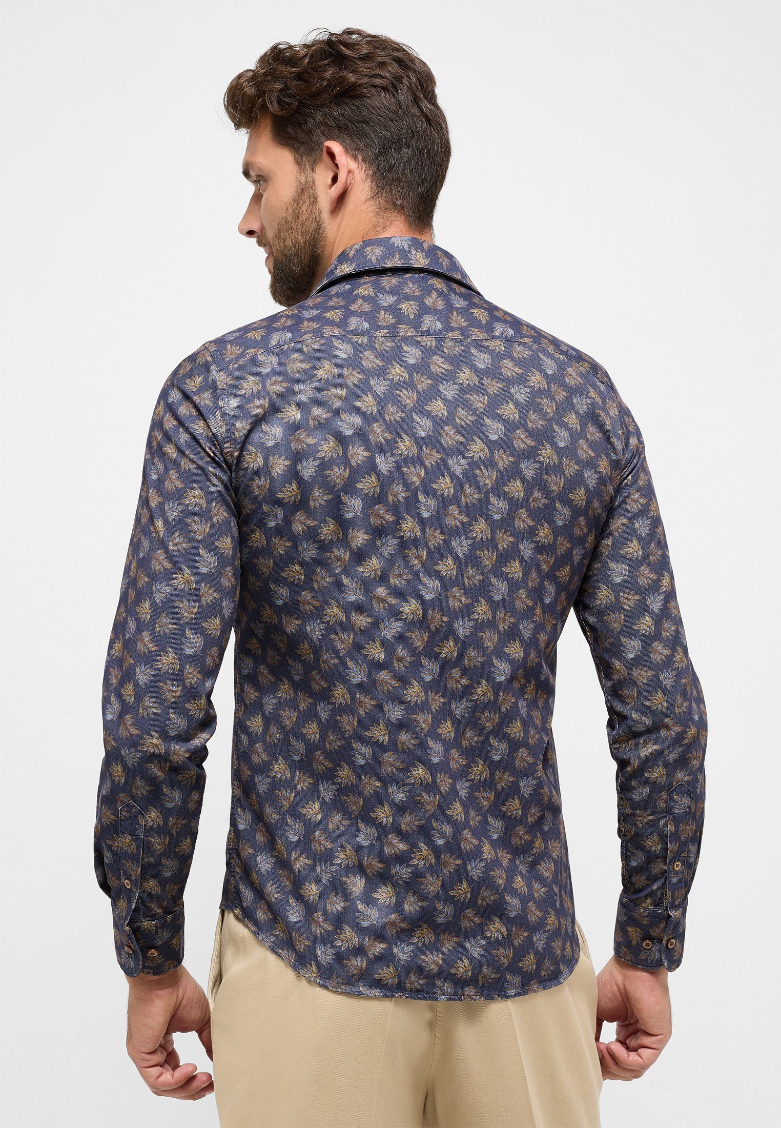 Eterna Overhemd met lange mouwen Slim fit