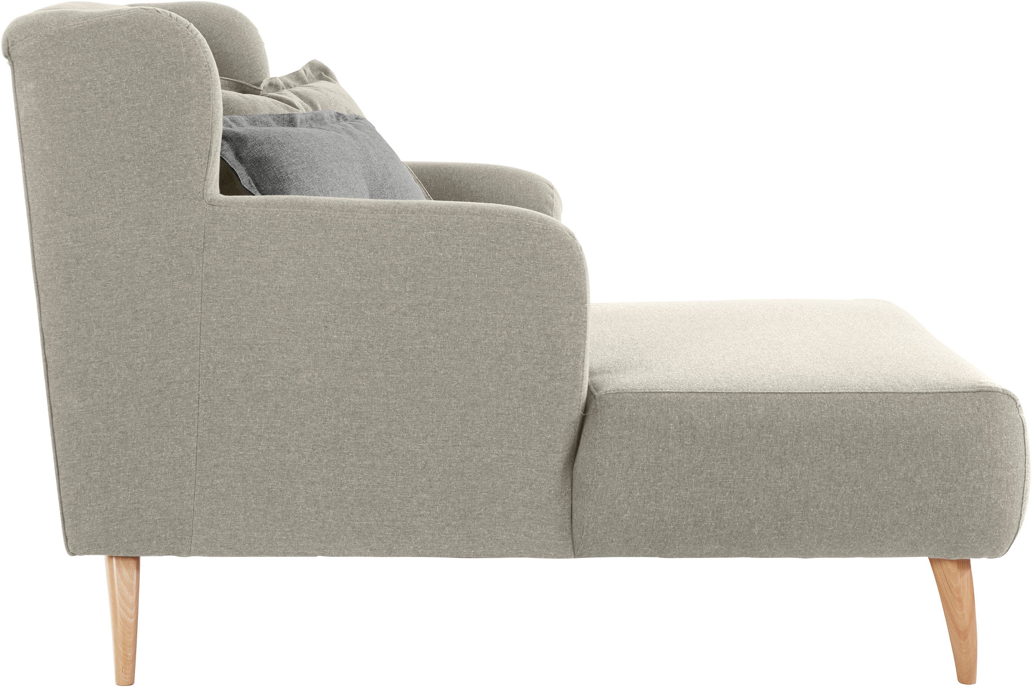 Home affaire Loveseat Baggio met houten voetjes