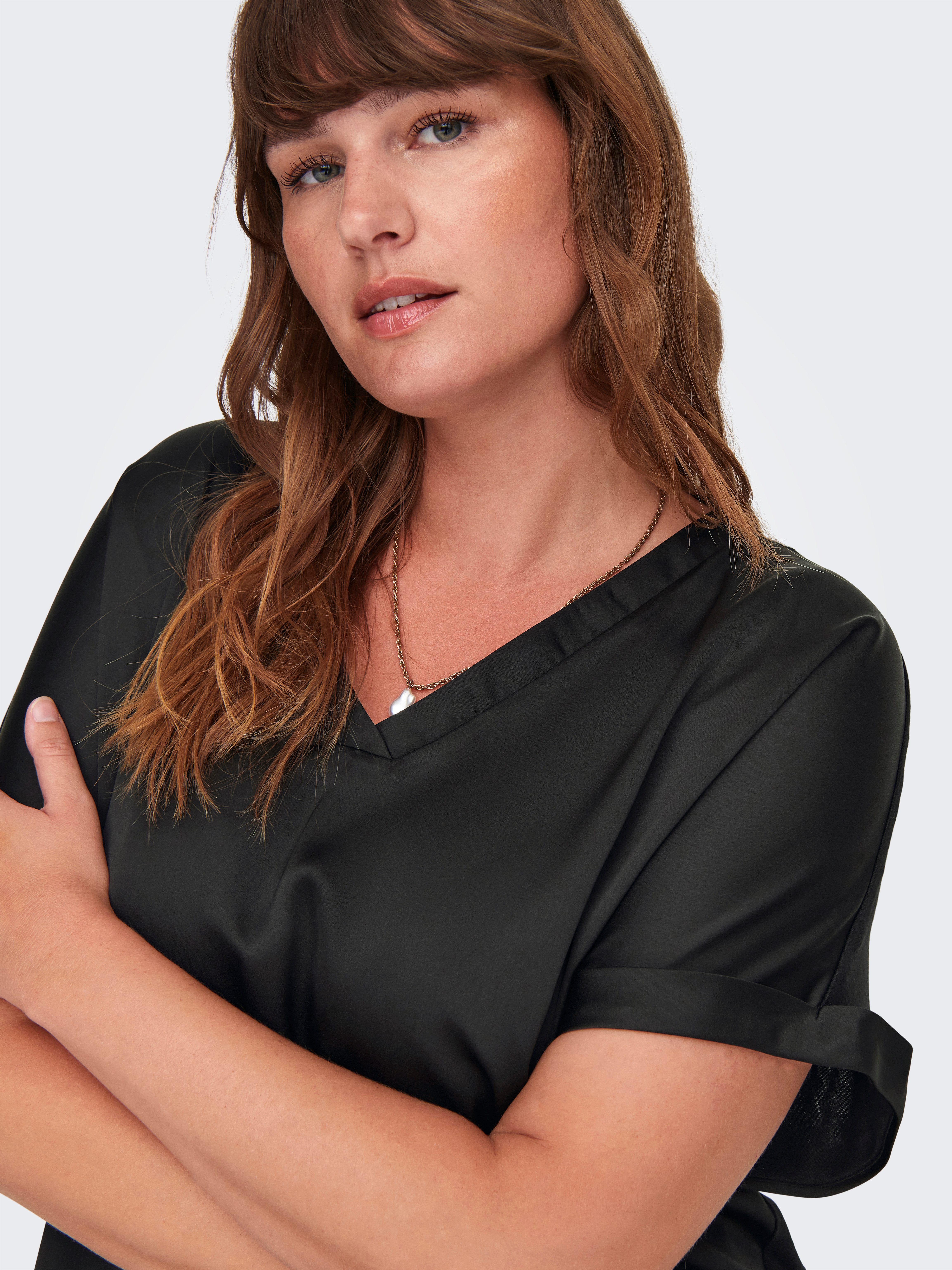 ONLY CARMAKOMA Shirt met korte mouwen CARBRYNJA LIFE S S IN-ONE TOP WVN