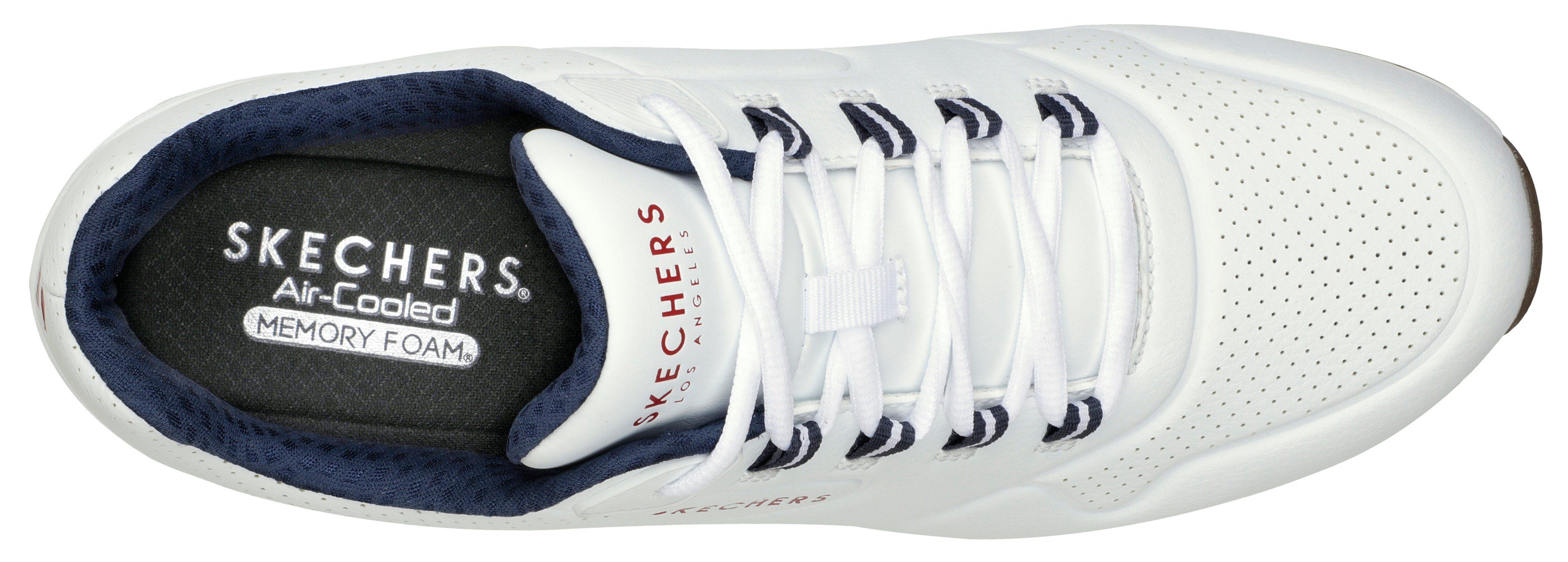 Skechers Sneakers UNO 2 in monochrome look, vrijetijdsschoen, lage schoen, veterschoen