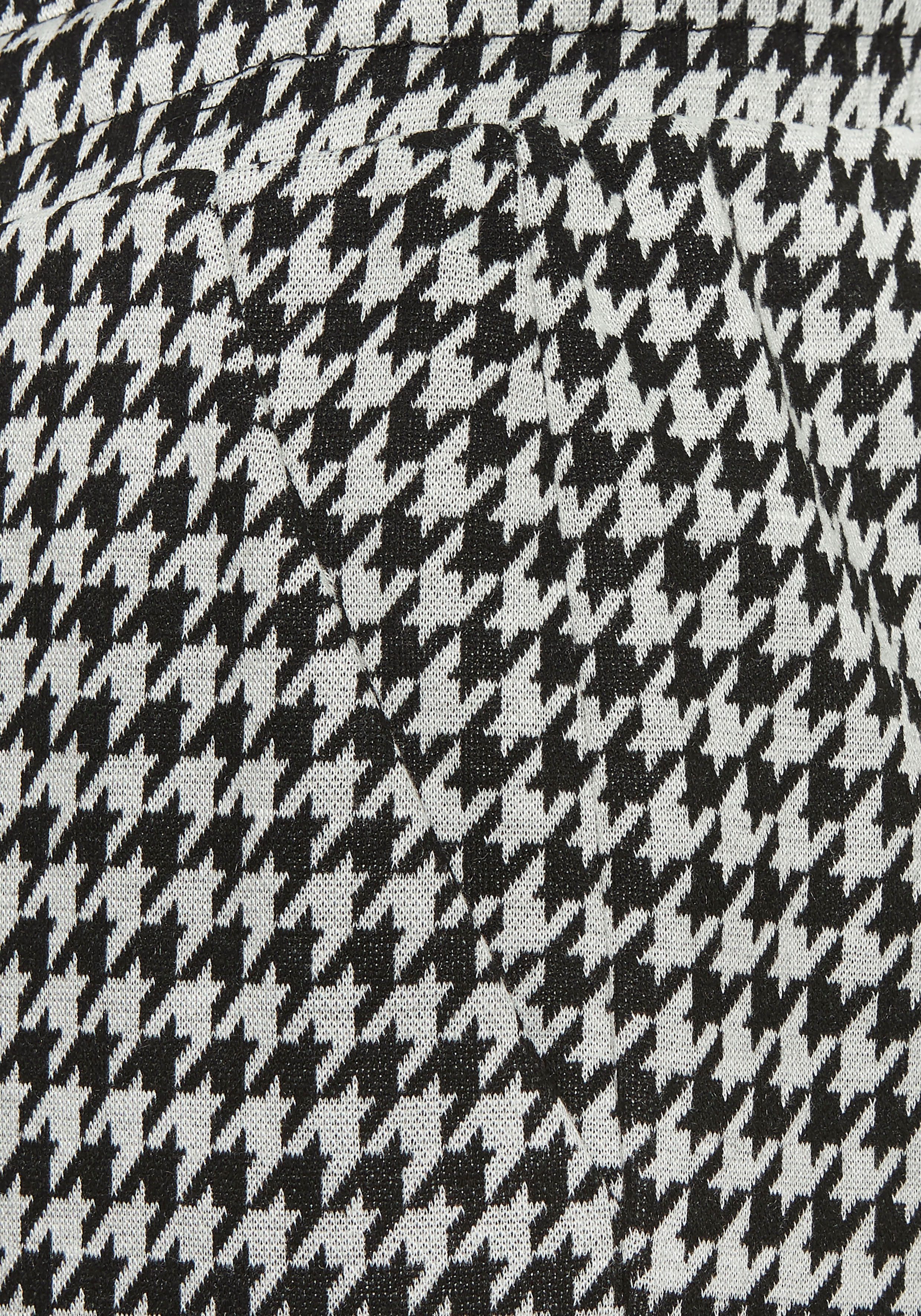 Lascana Comfortbroek met houndstooth patroon en zijzakken