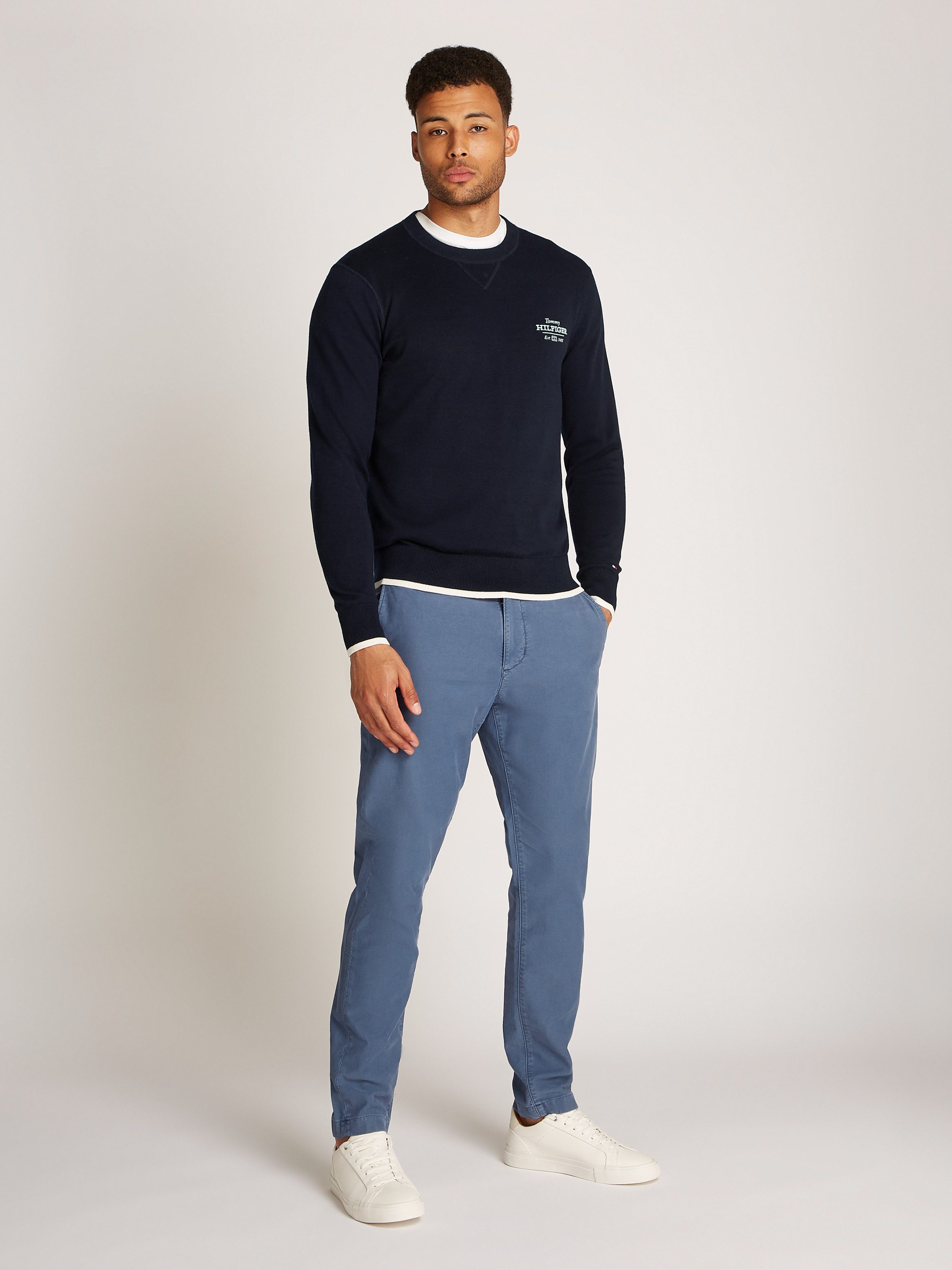 Tommy Hilfiger Trui met ronde hals GRAPHIC COTTON CREW
