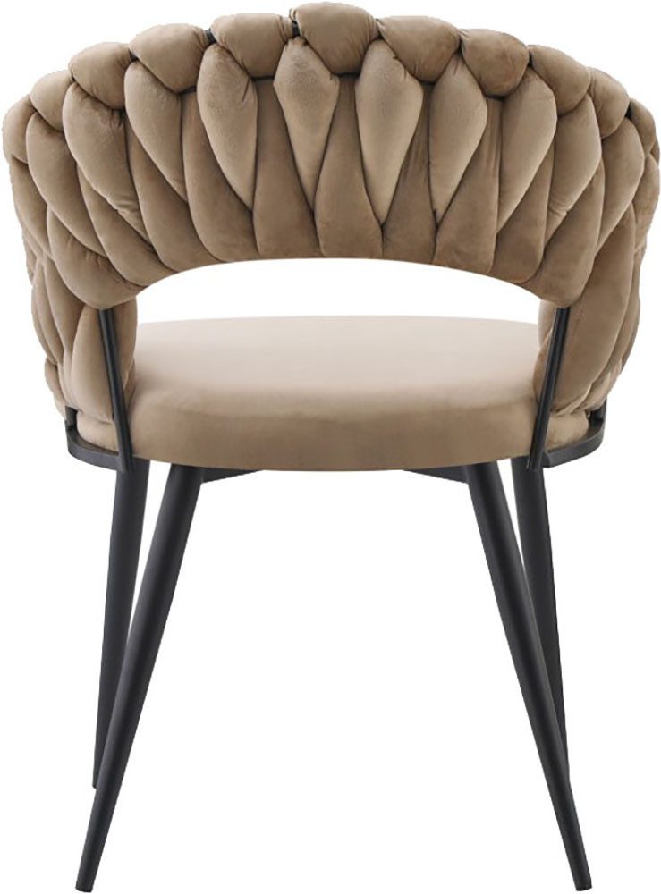 Kayoom Stoel Finesse 125 2-delige set, BESTSELLER! Vlechtwerk op de rug (set, 2 stuks)