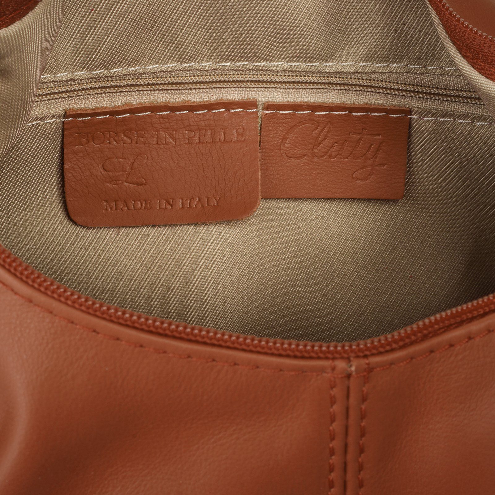 Cluty Shopper echt leer, made in italy