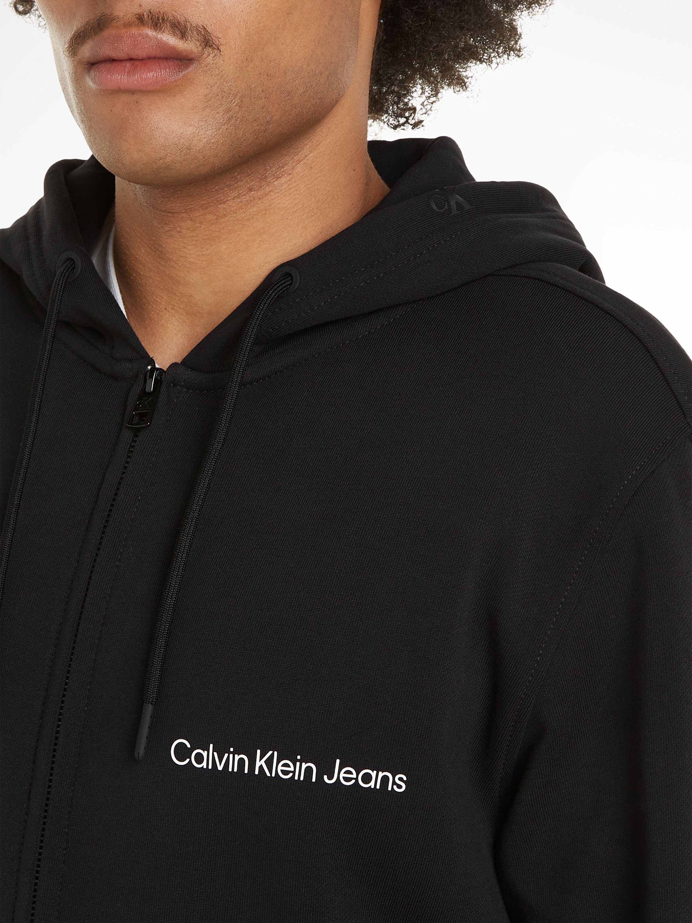 Calvin Klein Sweatshirt INSTITUTIONAL ZIP THROUGH HOODIE