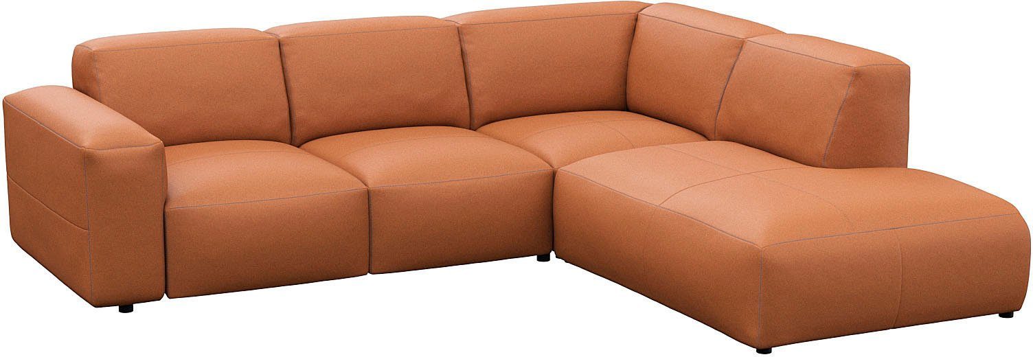 FLEXLUX Hoekbank Lucera, super zitcomfort door koudschuim in de zitting, L-vorm