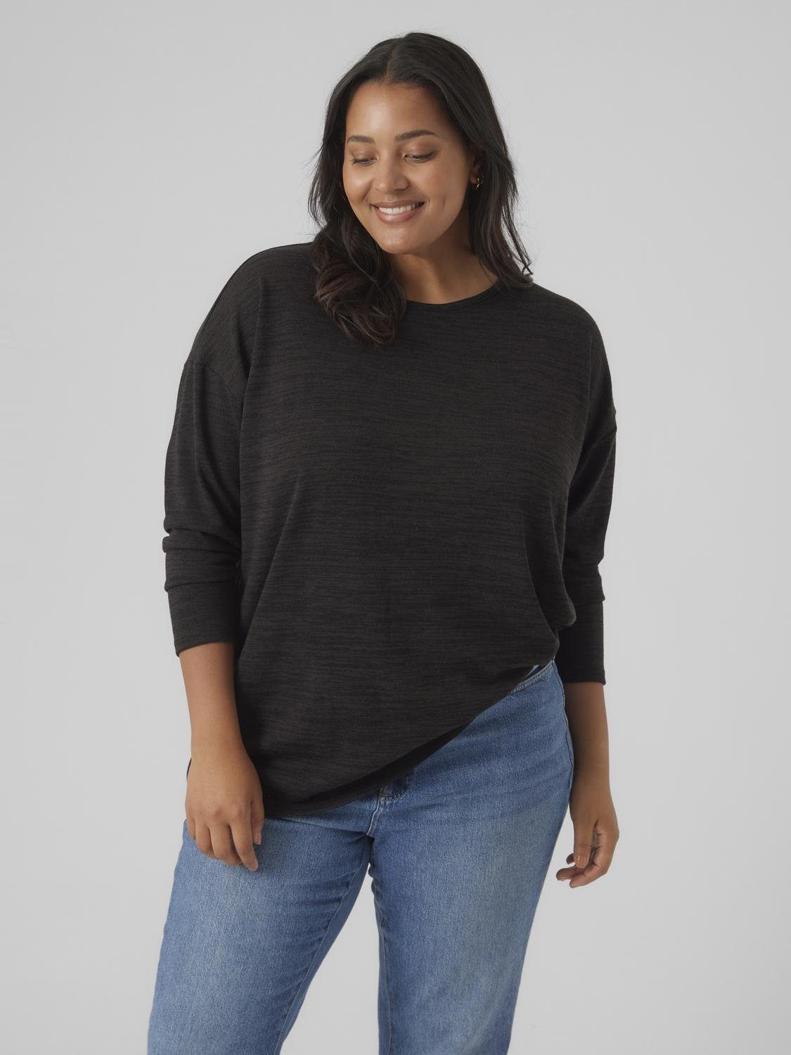 NU 20% KORTING: Vero Moda Curve Shirt met lange mouwen VMCKATIE LS LONG TOP JRS NOOS CUR