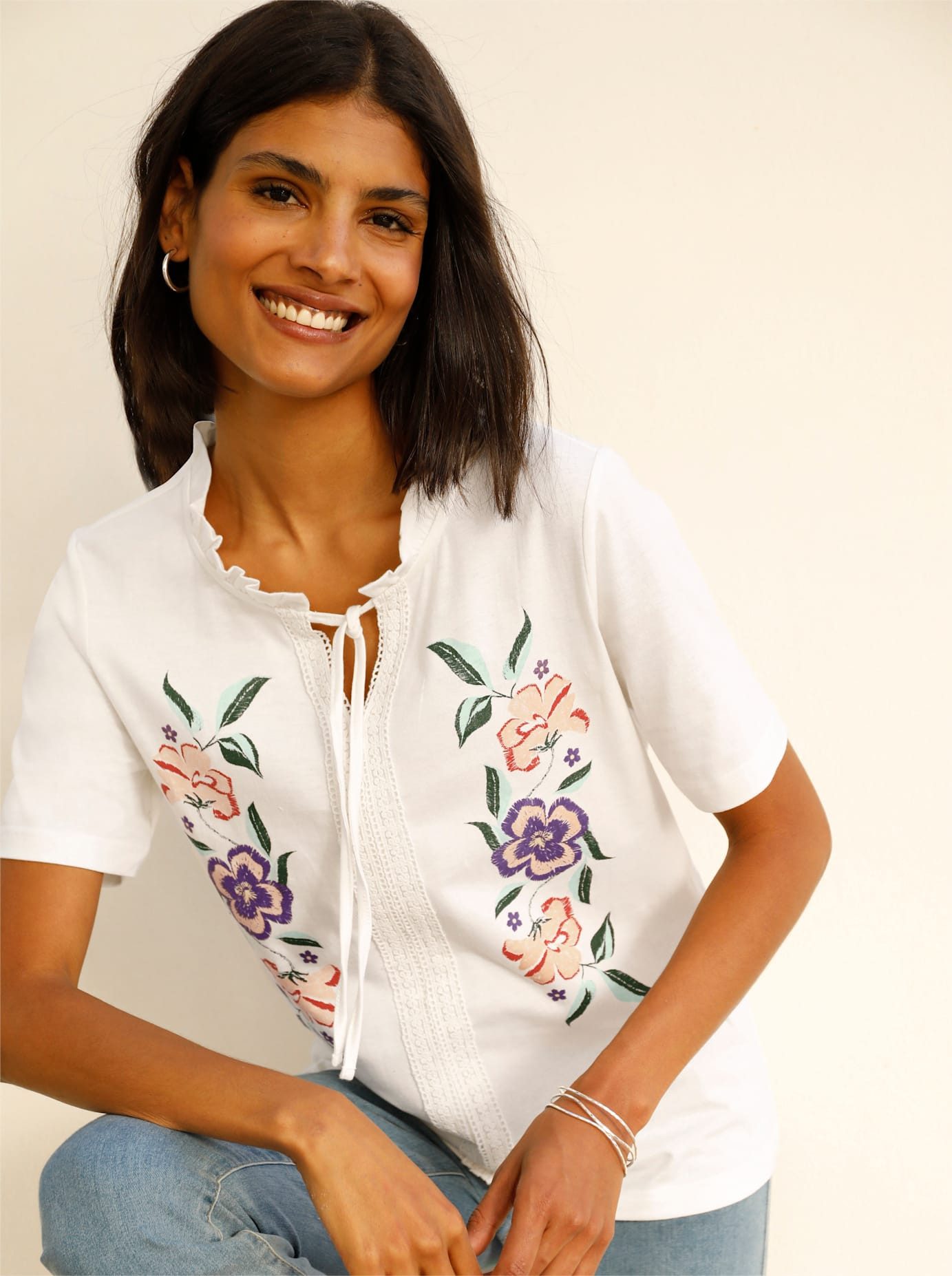 Classic Basics Shirt met korte mouwen Tuniekshirt (1-delig)