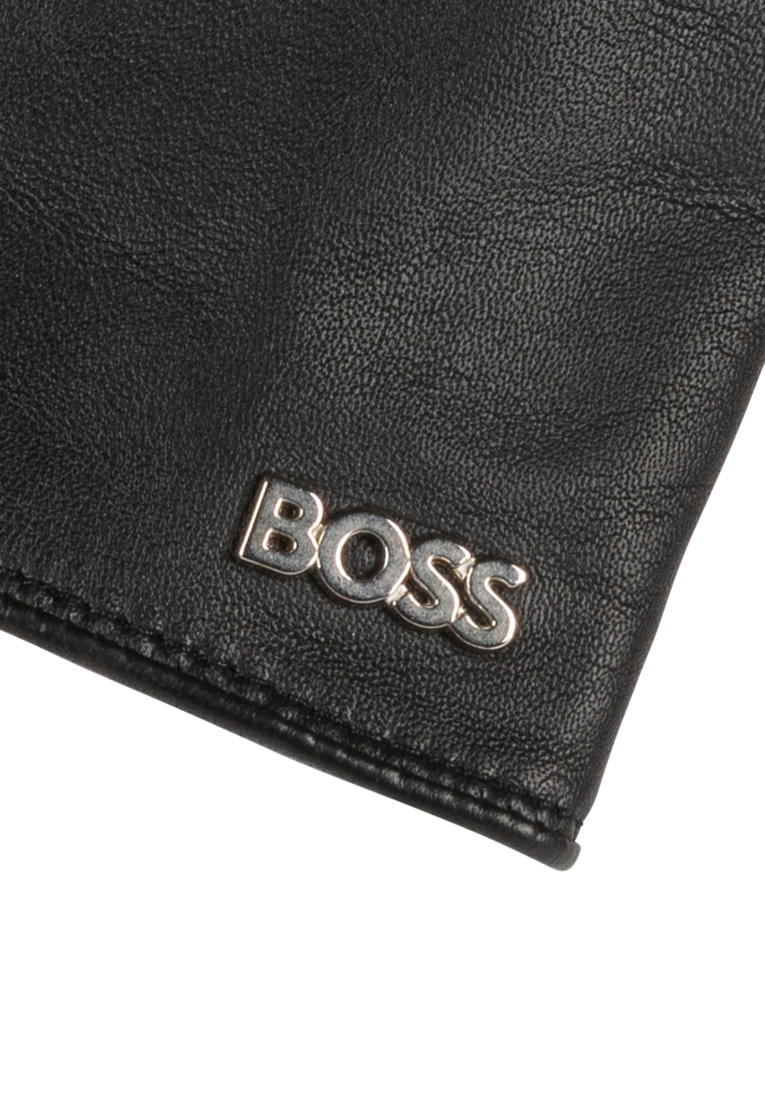 Boss Leren handschoenen Gueen-ME met touch tech vingertoppen