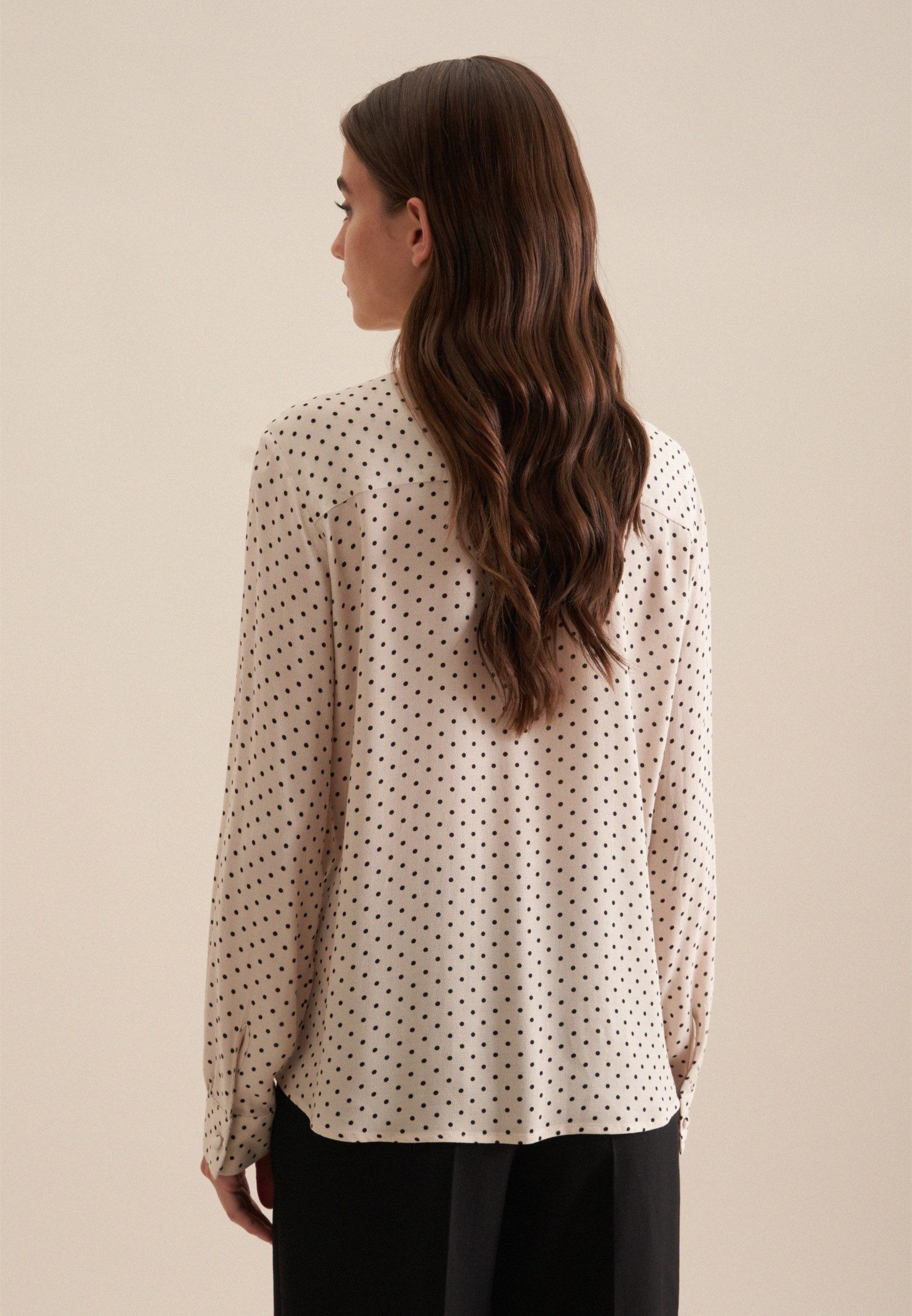 seidensticker Blouse met kraagstrik