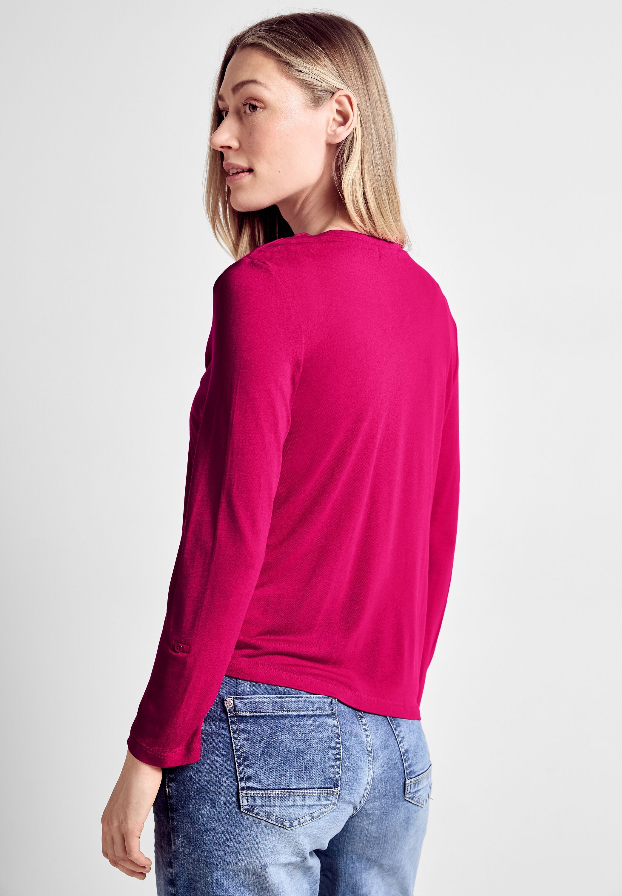 Cecil Shirt met 3/4 mouwen met een turn-up 3/4 mouw