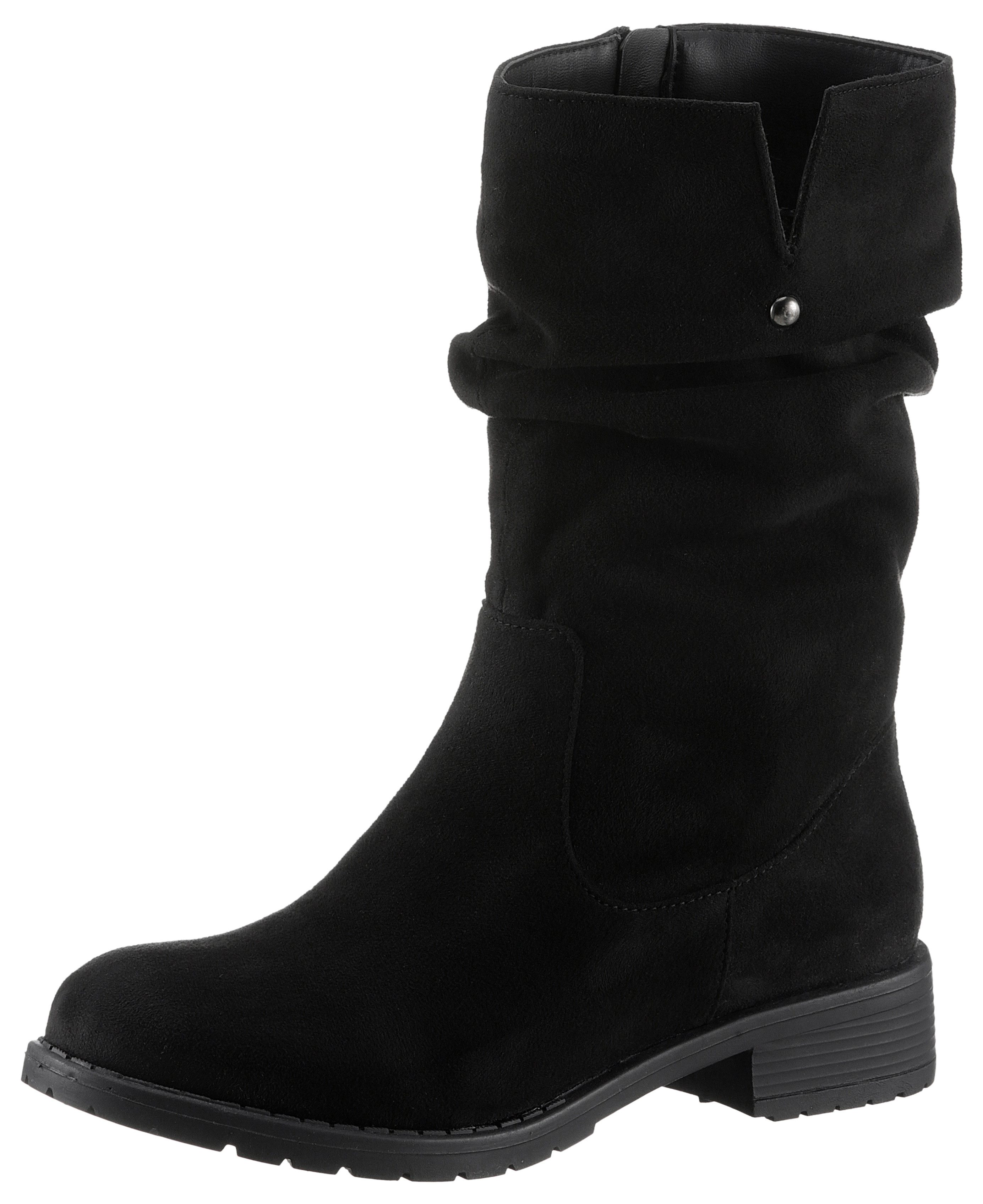 Aniston SHOES Laarzen enkellaars met slouchy schacht - nieuwe collectie, in comfortabele vorm