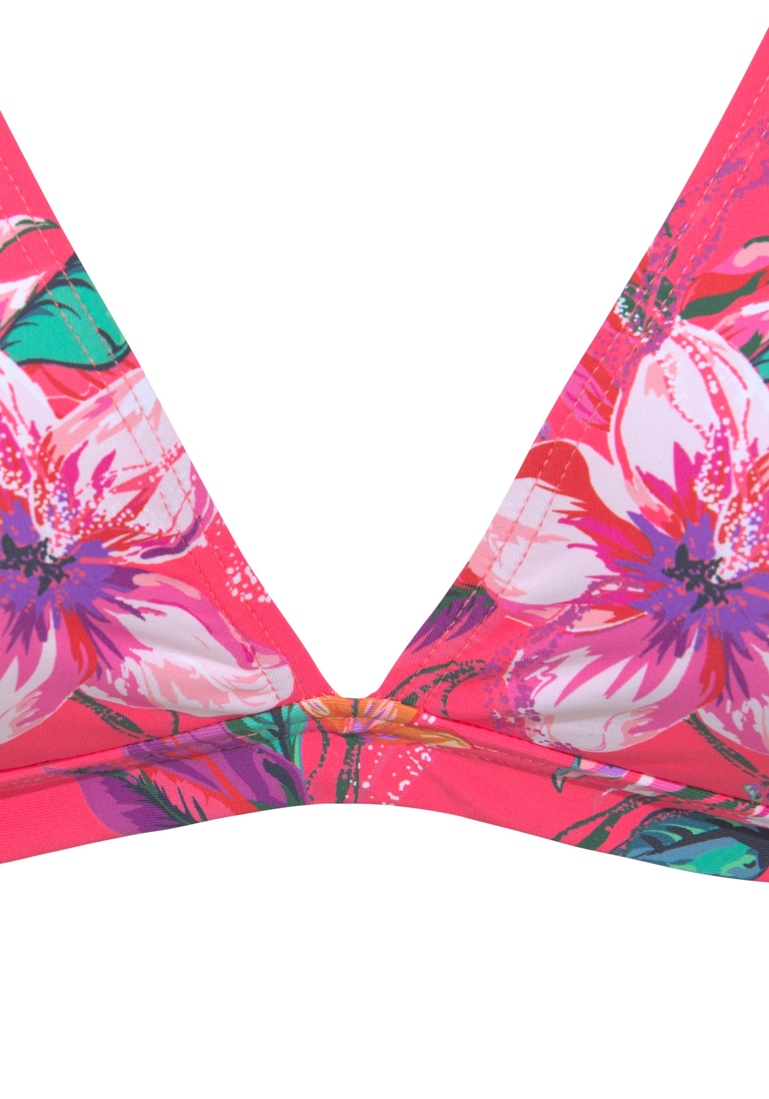 Lascana Triangel-bikinitop MALIA met tropische print