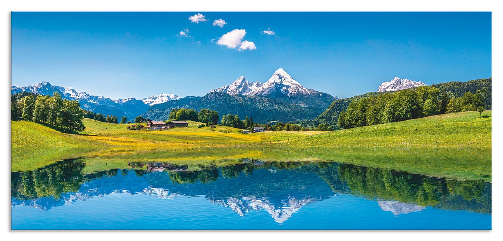 Artland Keukenwand Landschap in de Alpen zelfklevend in vele maten - spatscherm keuken achter kookplaat en spoelbak als wandbescherming tegen vet, water en vuil - achterwand, wandb