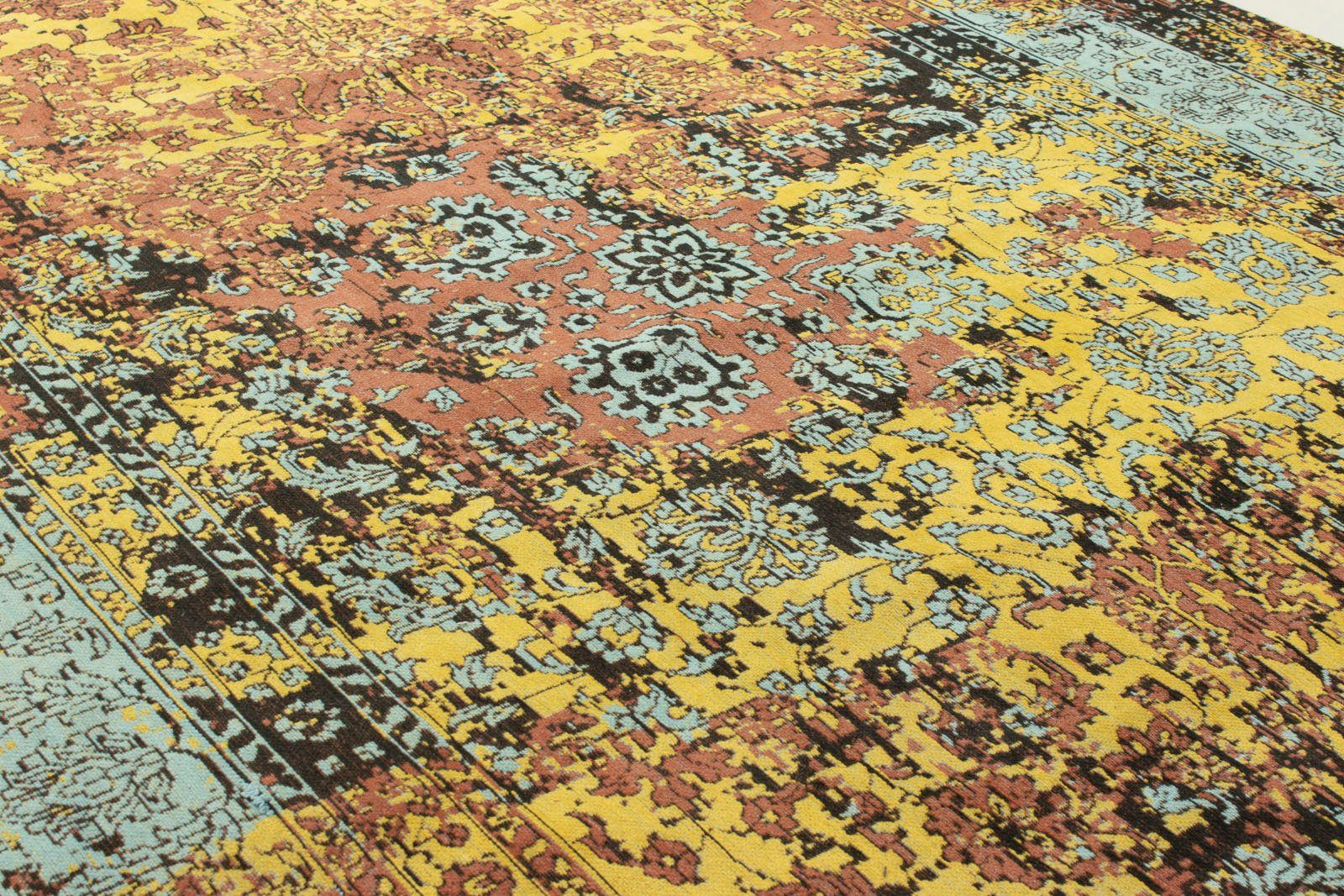 morgenland Vloerkleed VINTAGE MANHATTAN Handwerk viscose Shabby, woonkamer