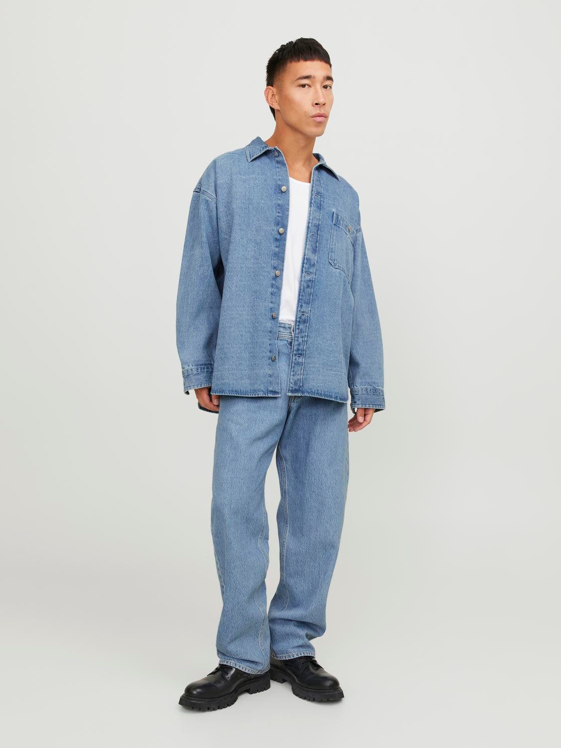 Jack & Jones Overhemd met lange mouwen JORSANTORINI DENIM OVERSHIRT LS SN