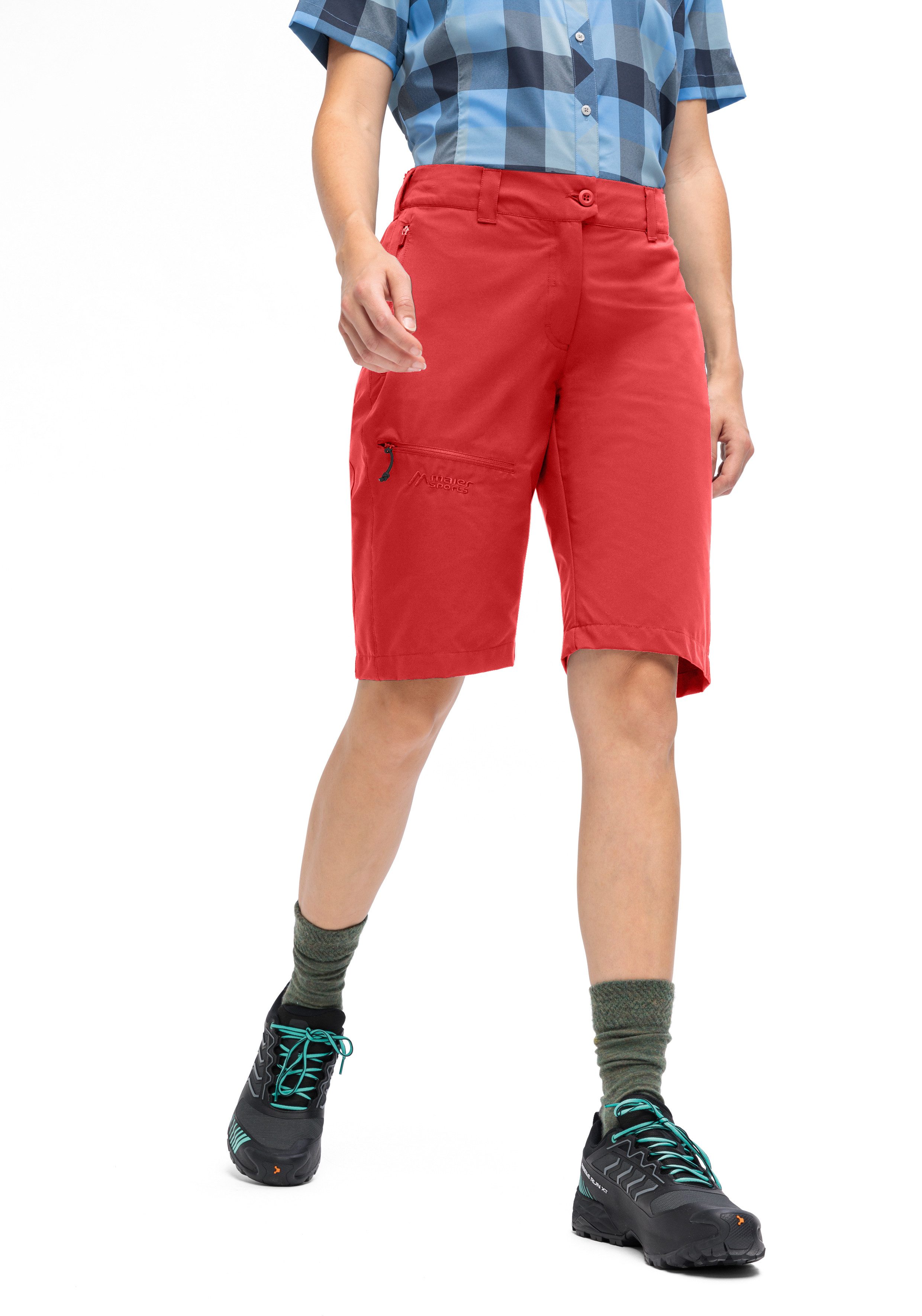 Maier Sports Outdoorbroek Lulaka bermuda loop Dames shorts, korte wandelbroek, outdoorbroek, 3 zakken, regular fit