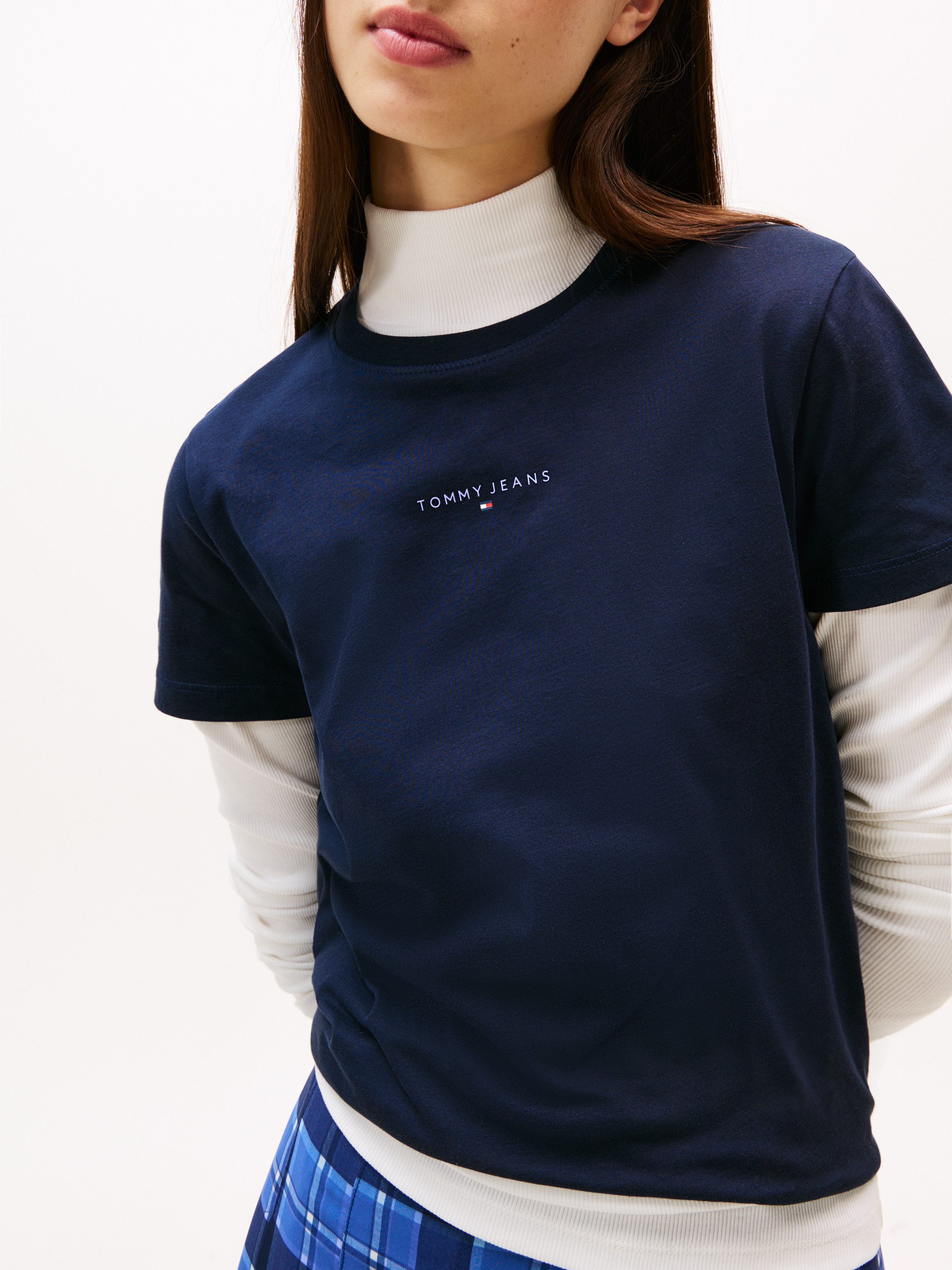 TOMMY JEANS Shirt met korte mouwen TJW REG LINEAR SS TEE