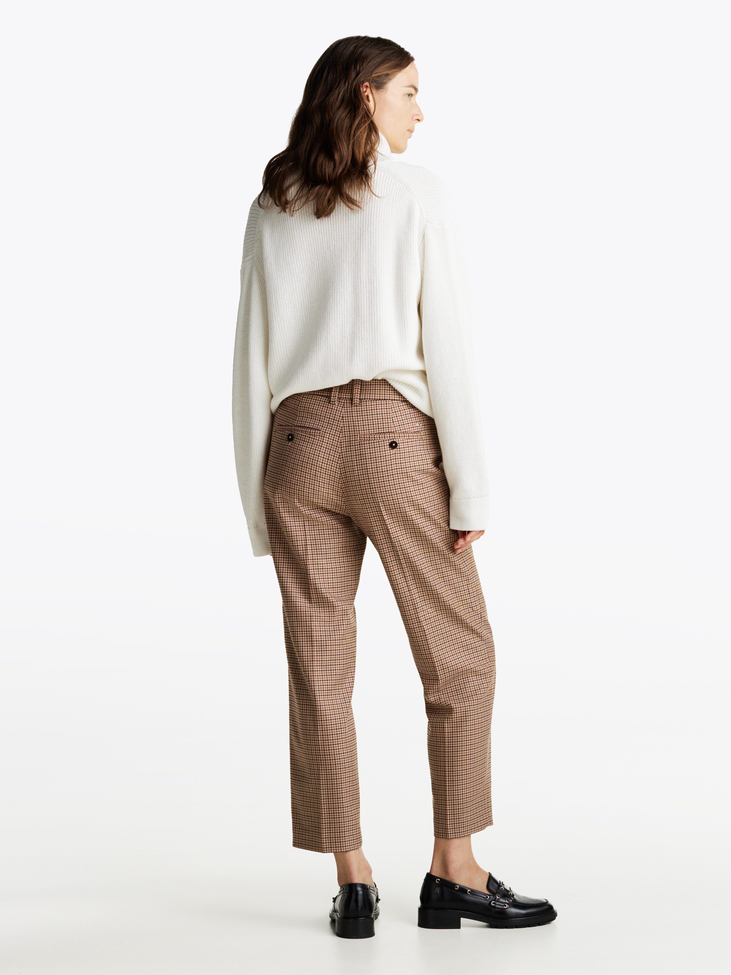 Tommy Hilfiger Geweven broek CORE CHECK SLIM STRAIGHT PANT