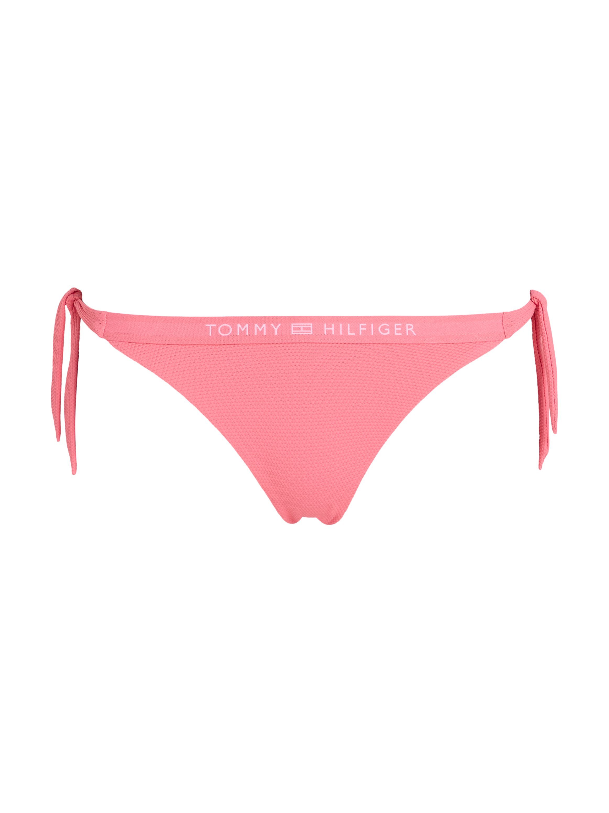 Tommy Hilfiger Swimwear Bikinibroekje SIDE TIE BIKINI met een logo-opschrift