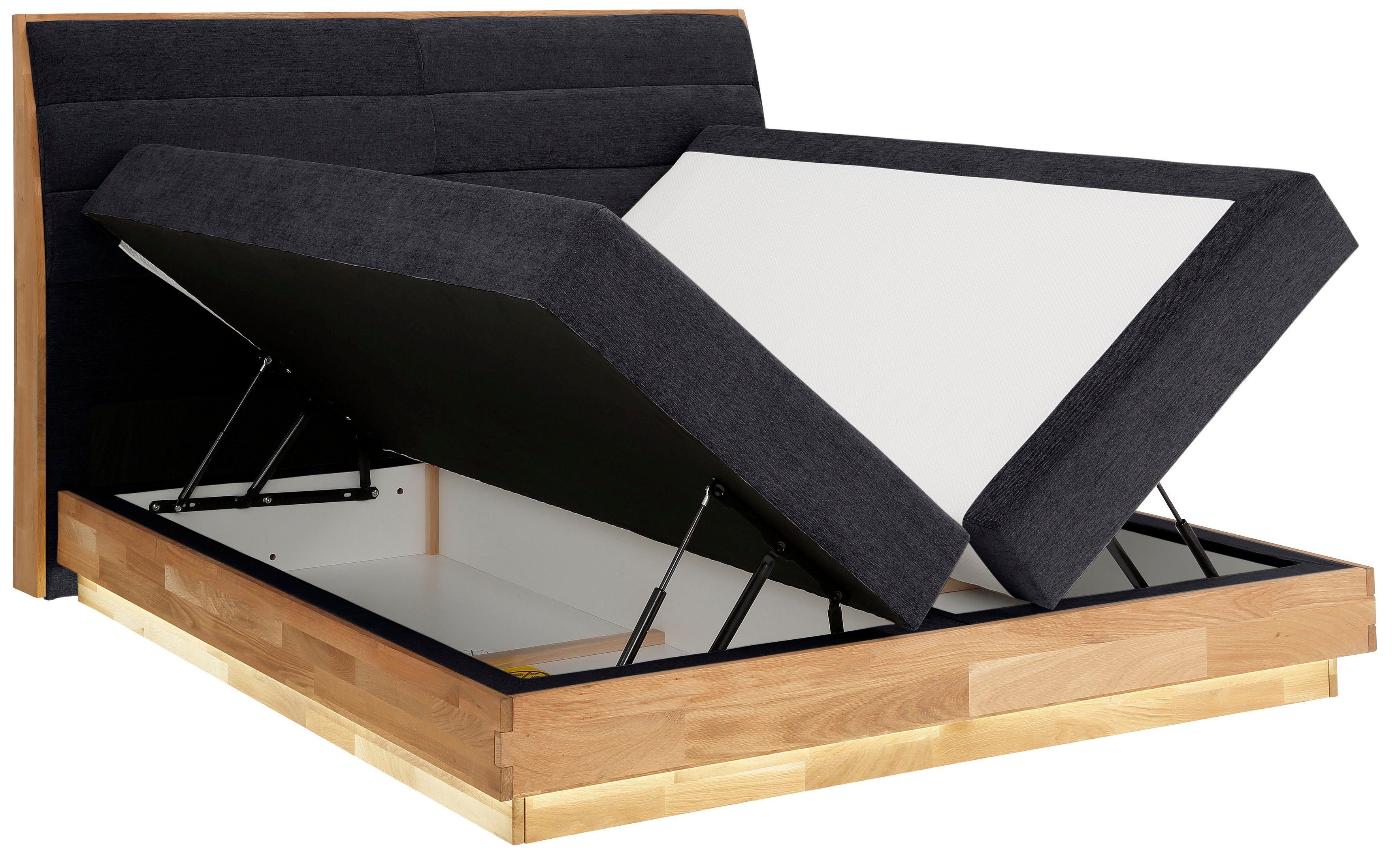 OTTO products Boxspring Ledverlichting, met gecertificeerde, gerecyclede overtrekstoffen