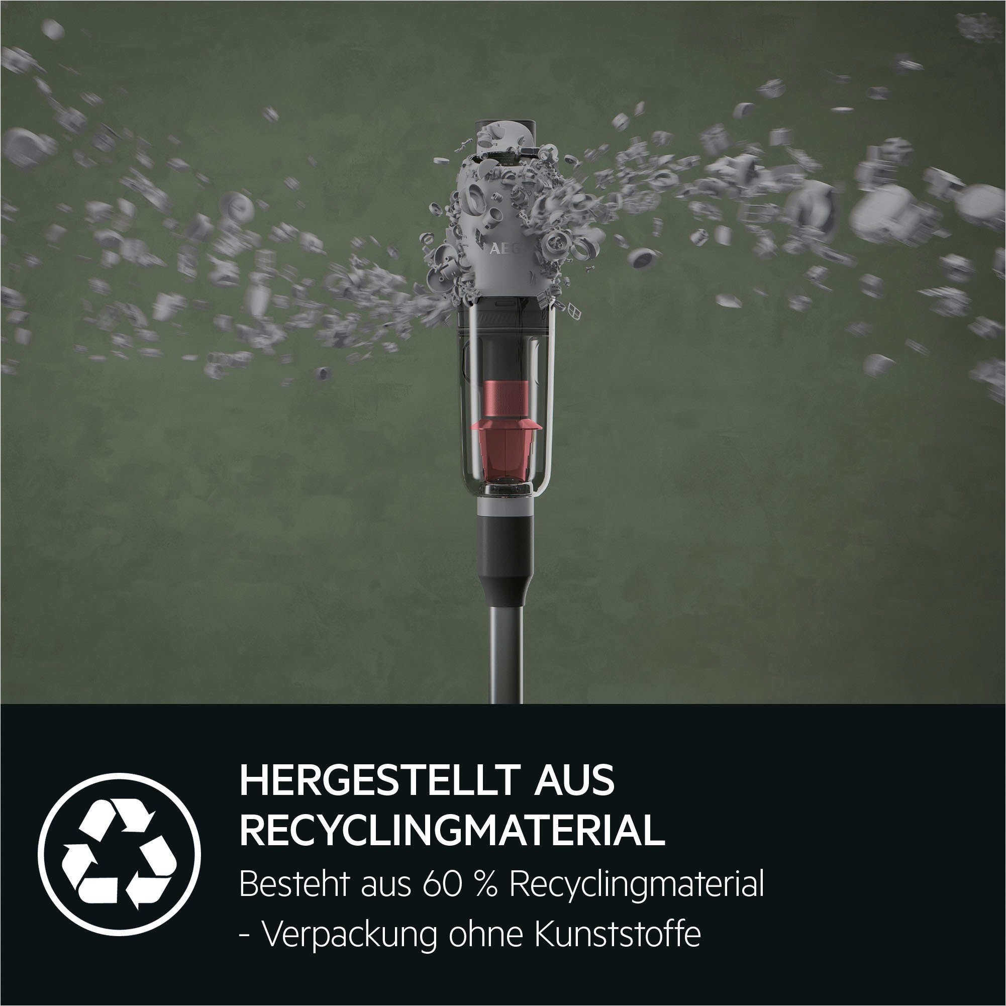 AEG Accu-kruimeldief ANIMAL 7000 (AP71AB14UG) extreem licht 2,2 kg, 60% gerecycled materiaal, tot 50 min. looptijd