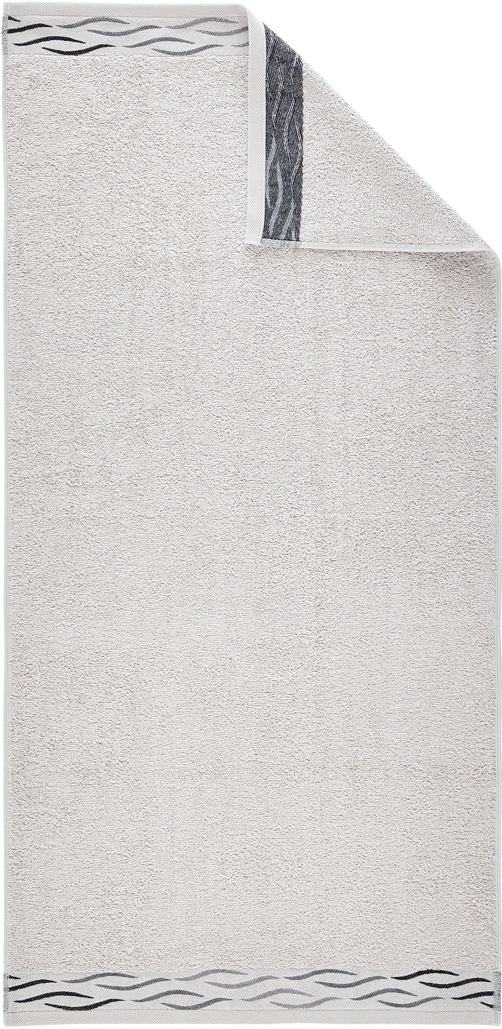 Dyckhoff Handdoeken WAVE met jacquard rand (set, 2 stuks)