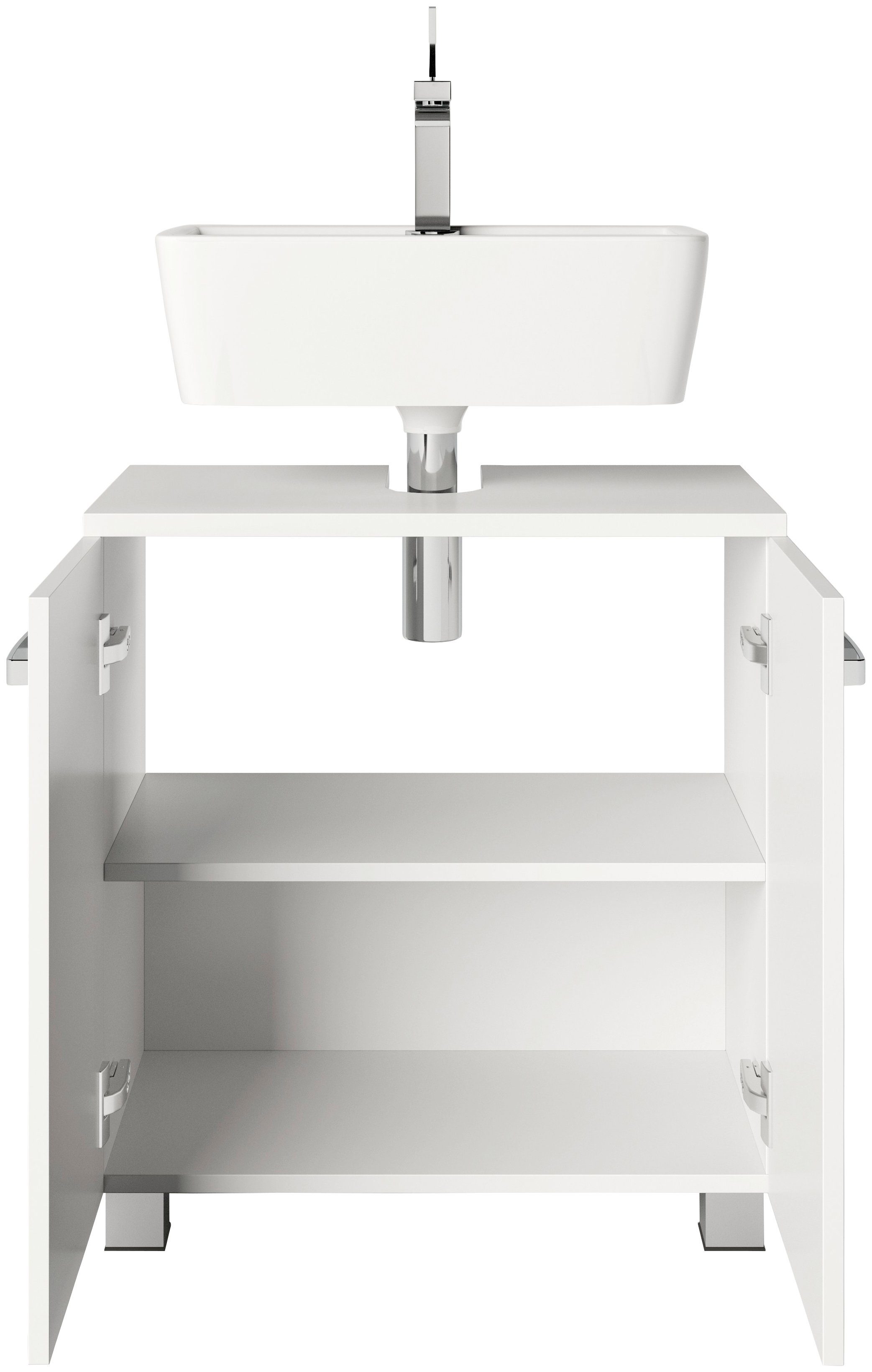 welltime Wastafelonderkast Cosmo Bxdxh: ca. 60x32,5x63,5 cm, 2 vakken