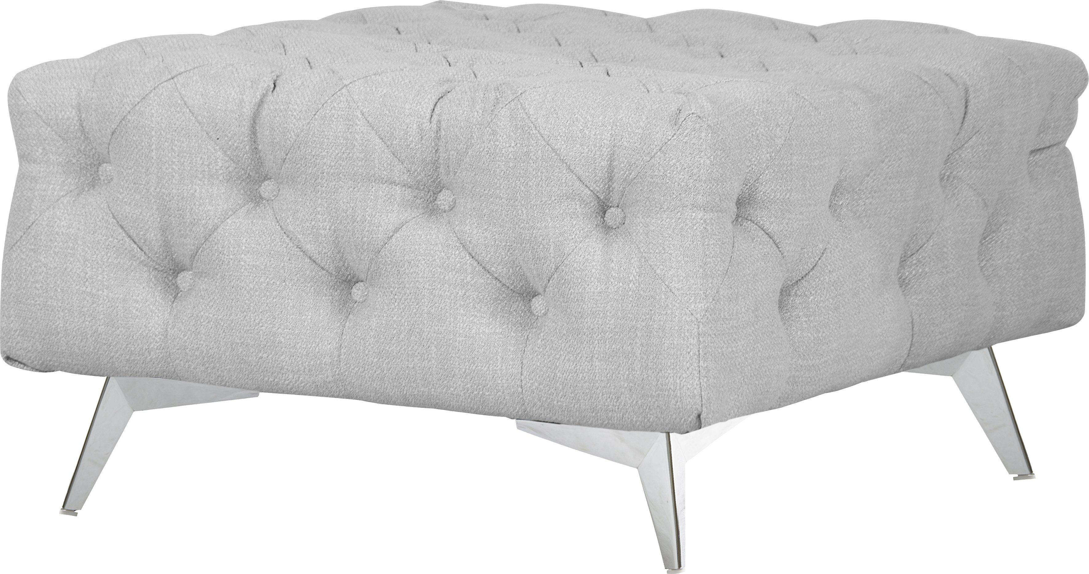 Leonique Hocker Glynis luxueuze capitonnage, moderne chesterfield look, kleur van de poten ter keuze