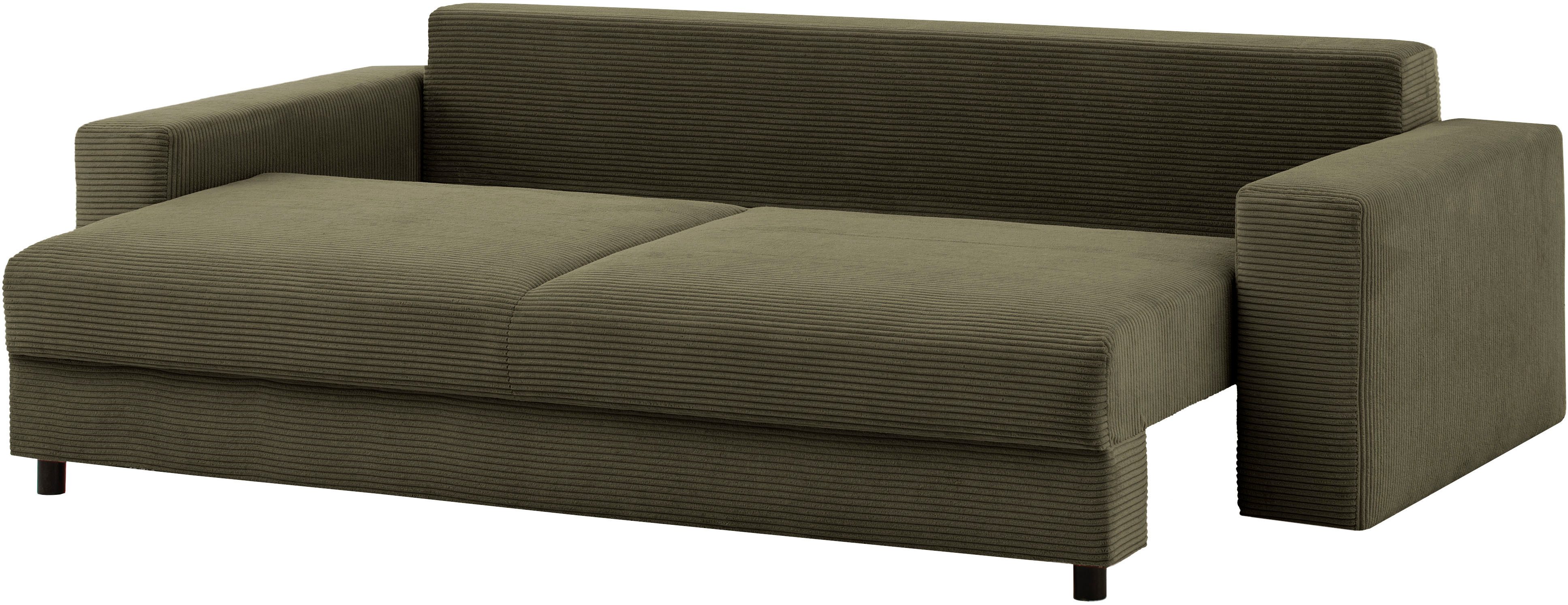 LeGer Home by Lena Gercke Slaapbank Imoga, kussen met slaapfunctie, 3-zits bank, bank met bedlade in moderne kleuren en stoffen, bedfunctie, ligoppervlak: 200x150 cm