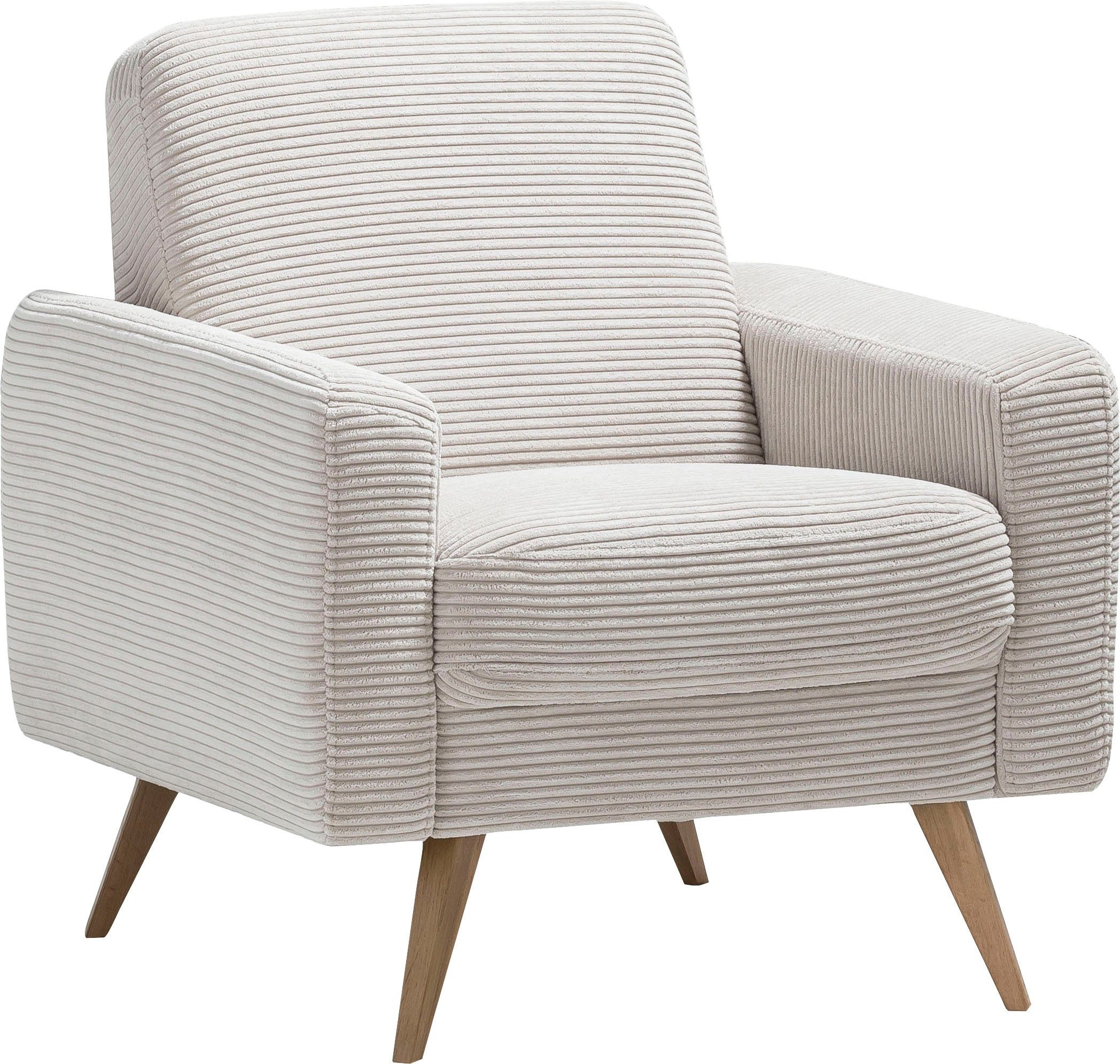 exxpo - sofa fashion Fauteuil Samso, loungestoel elegant en comfortabel, actuele cord bekleding