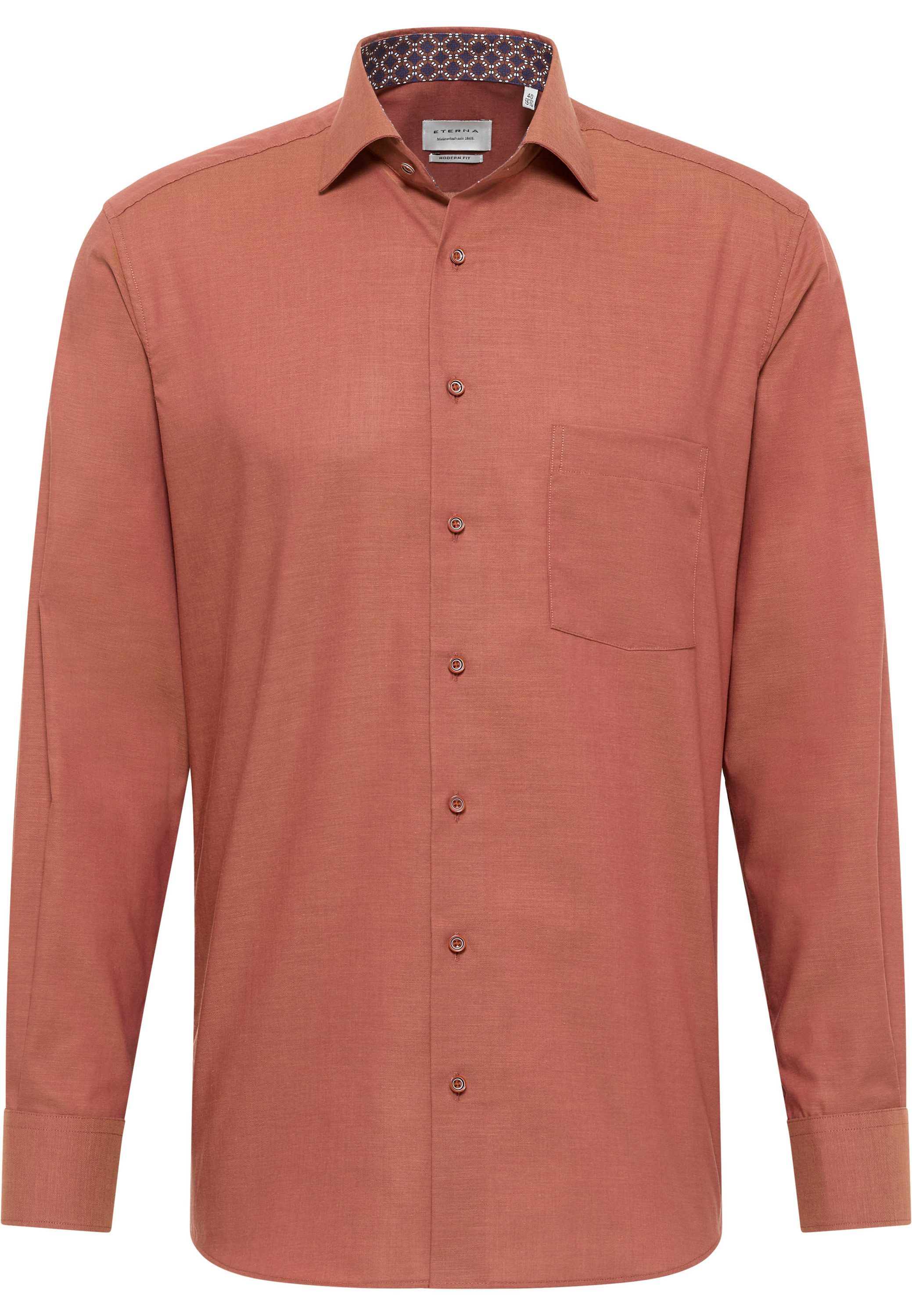 Eterna Overhemd met lange mouwen MODERN FIT NON IRON (strijkvrij)