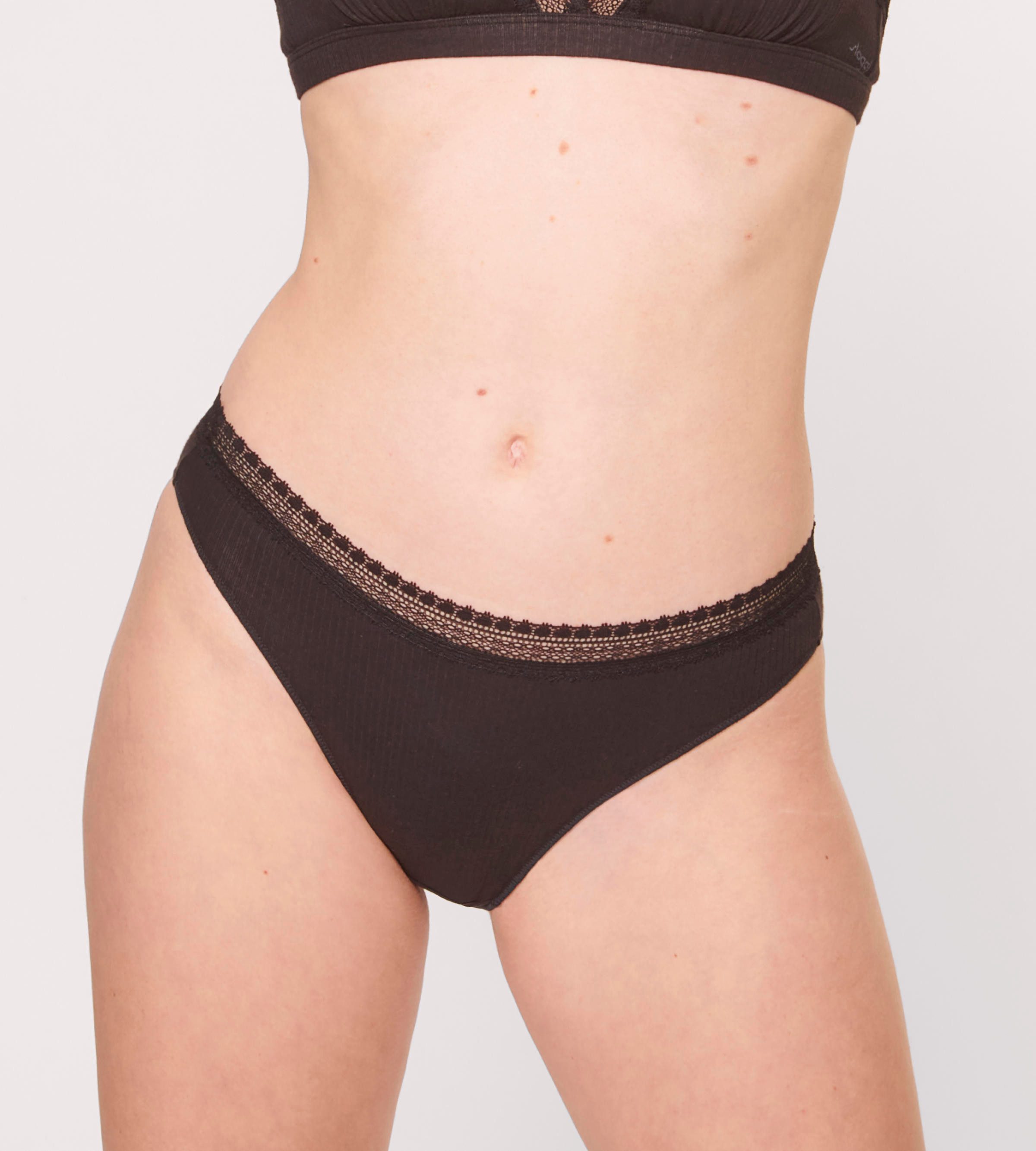 Sloggi Slip GO Ribbed R Tai C2P zachte ribstof met kantafwerking (2 stuks Set van 2)