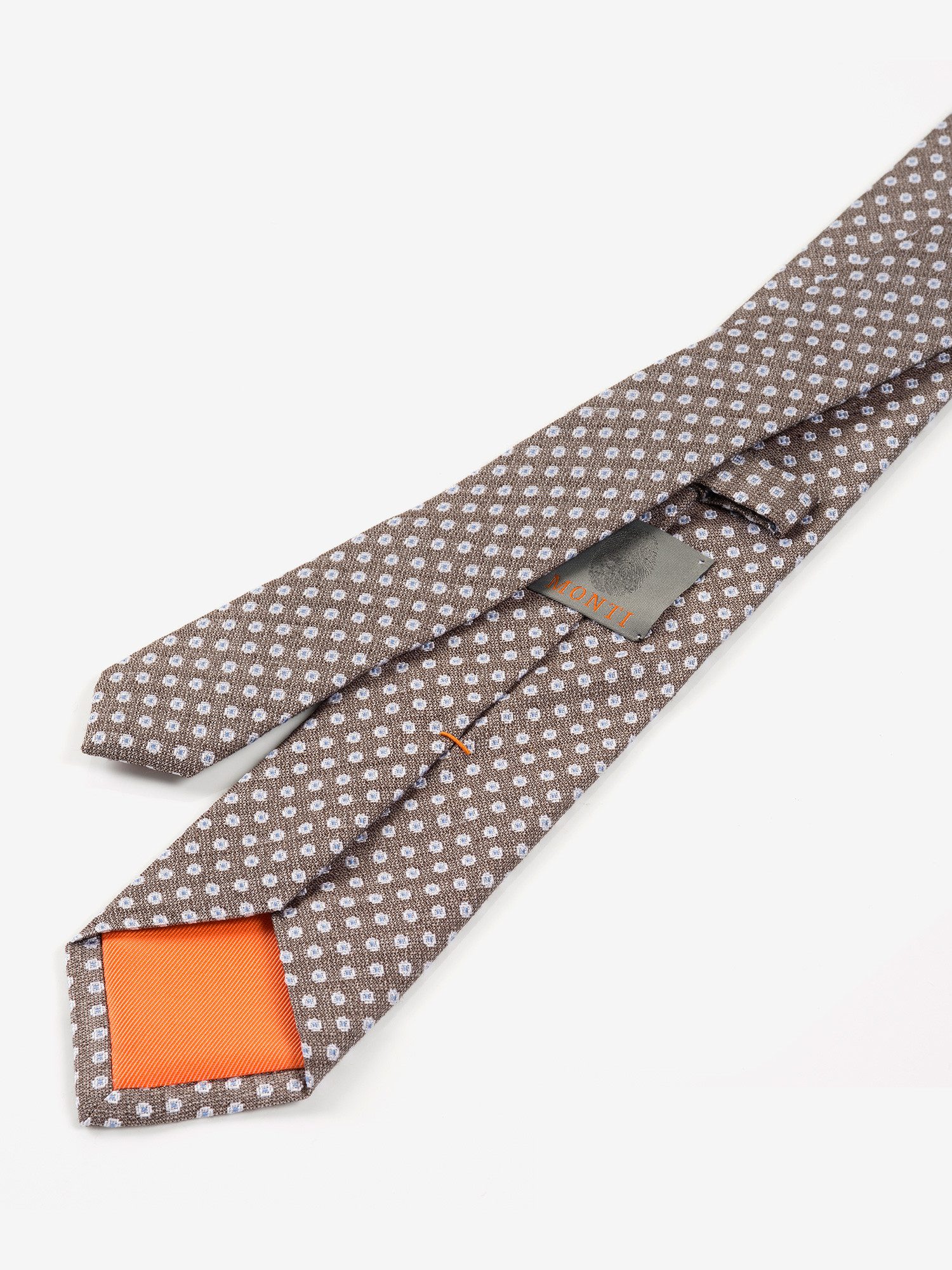 MONTI Stropdas gemaakt van pure zijde, met stippenpatroon, 6,5 cm breed (1 stuk)