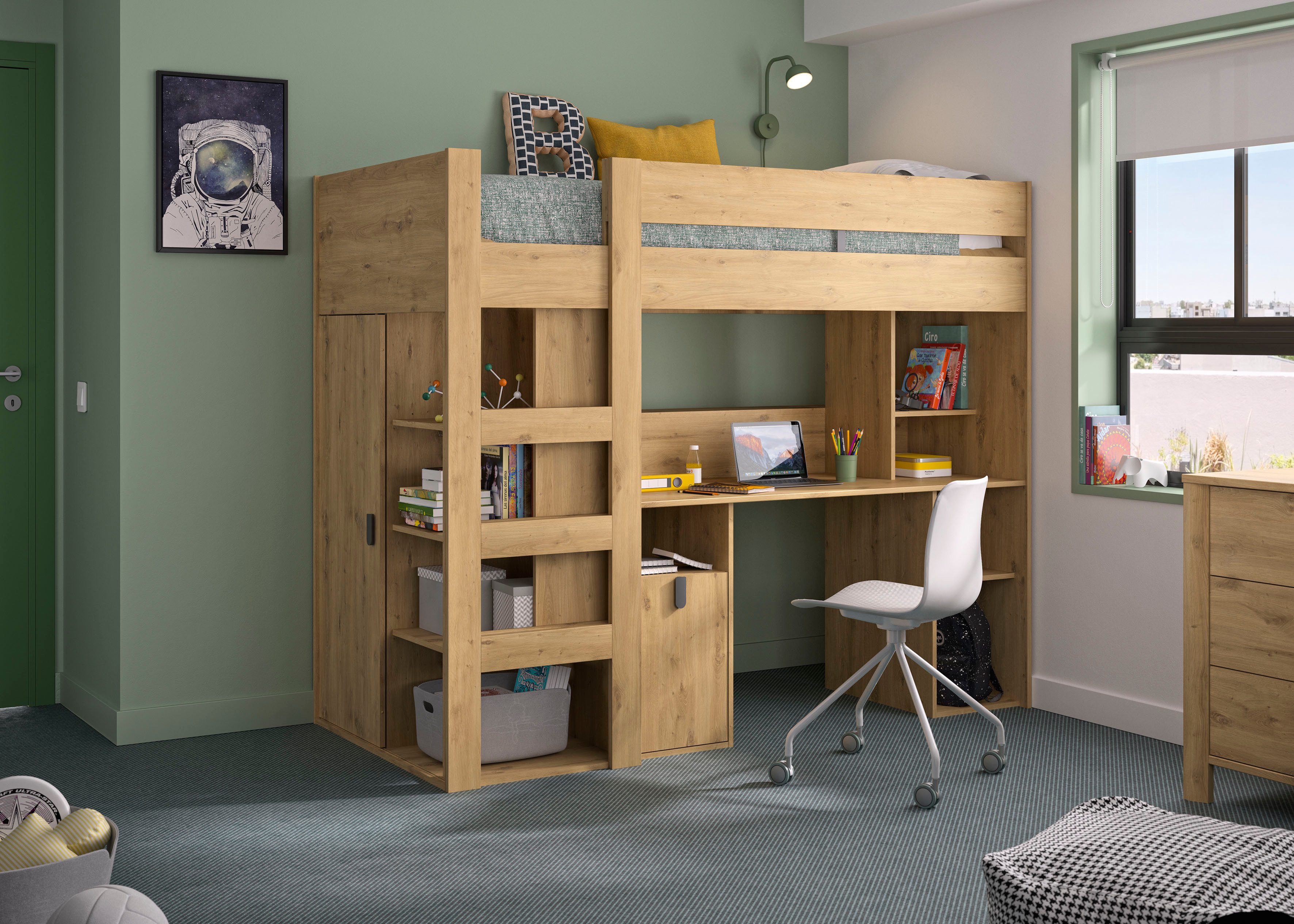 Gami Hoogslaper Lugano All-in-one bed