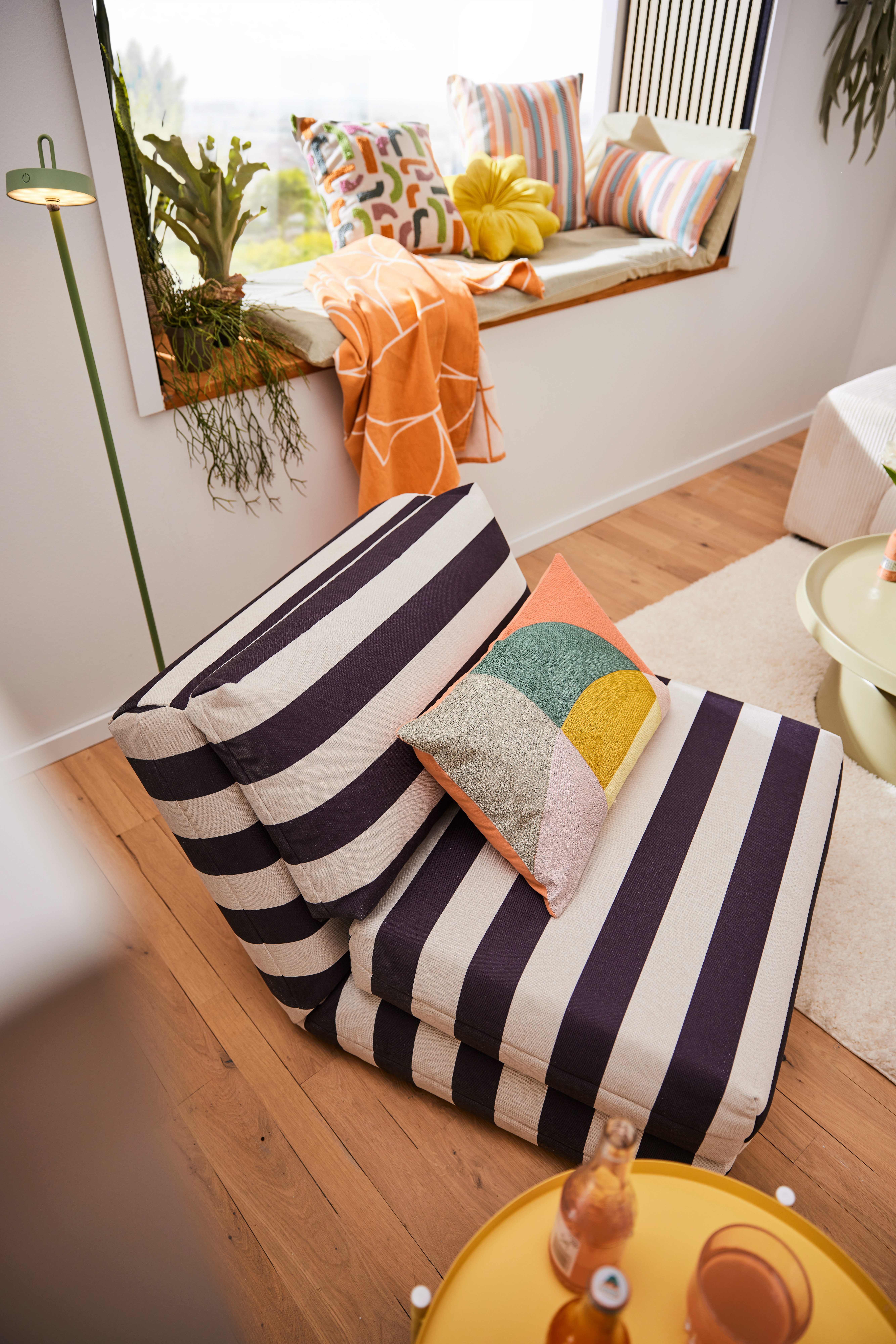 LeGer Home by Lena Gercke Fauteuil Amara Slaapstoel uitklapbaar, bedstoel, met rastering