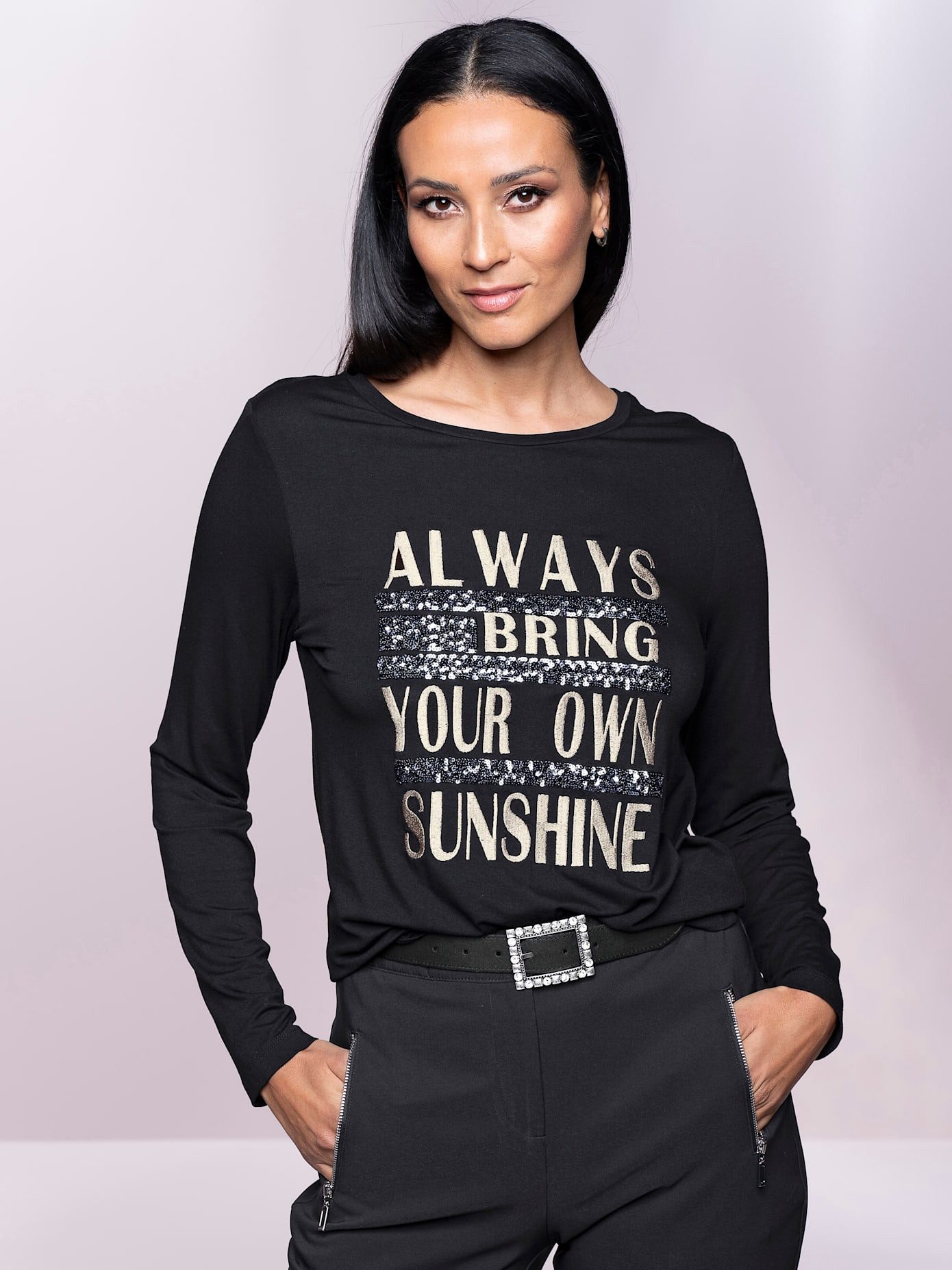 Heine Shirt met lange mouwen Shirt (1-delig)