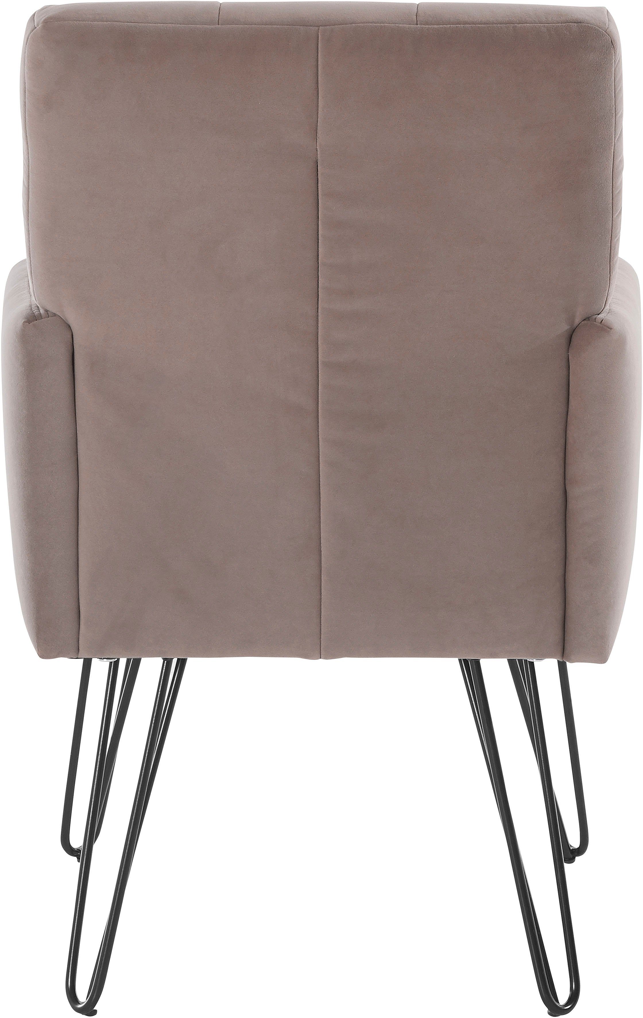 exxpo - sofa fashion Fauteuil Doppio, loungesessel met designonderstel, comfortabel en elegant