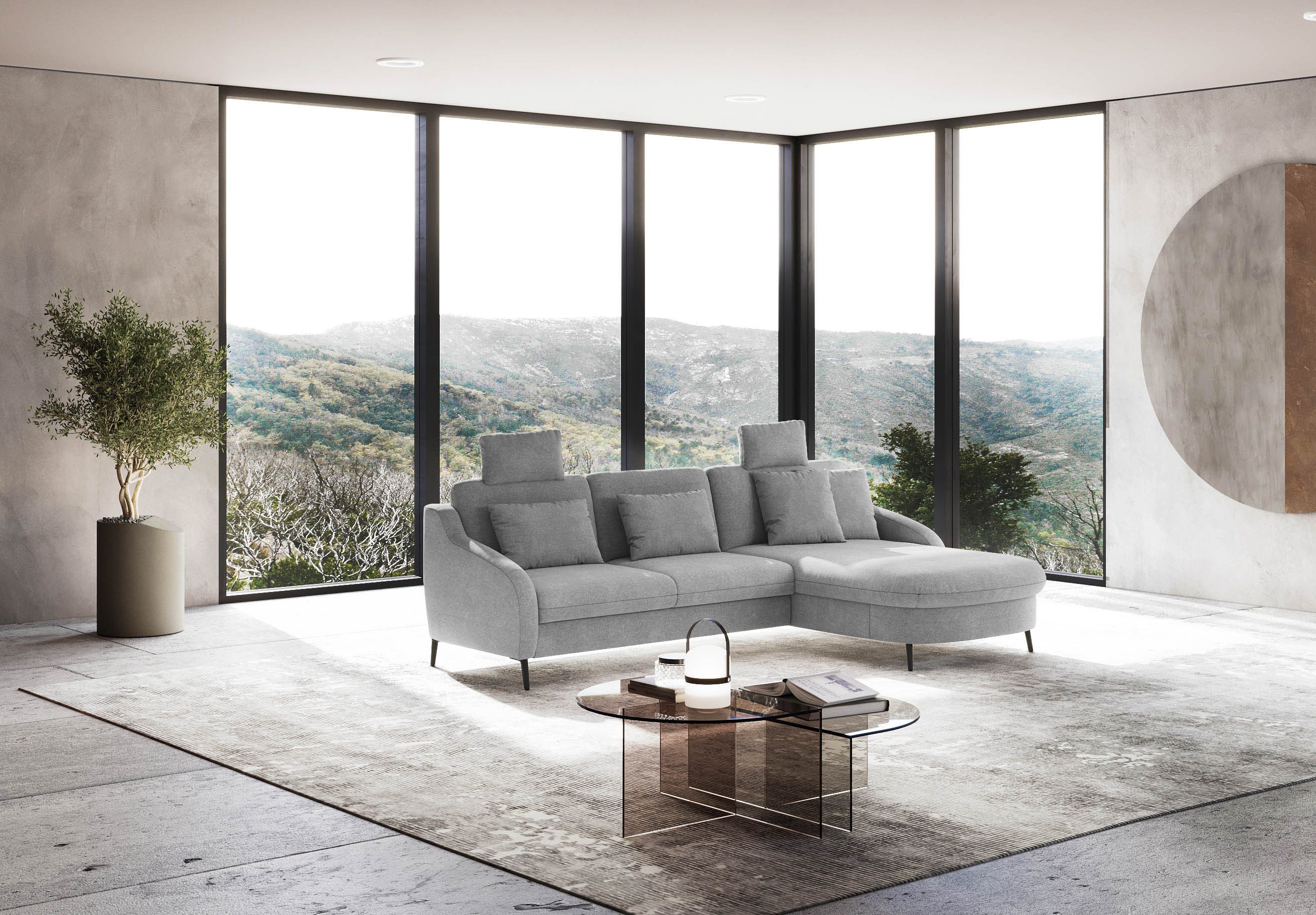 sit&more Hoekbank Soul L-vorm optioneel met bedfunctie en bedlade of lade