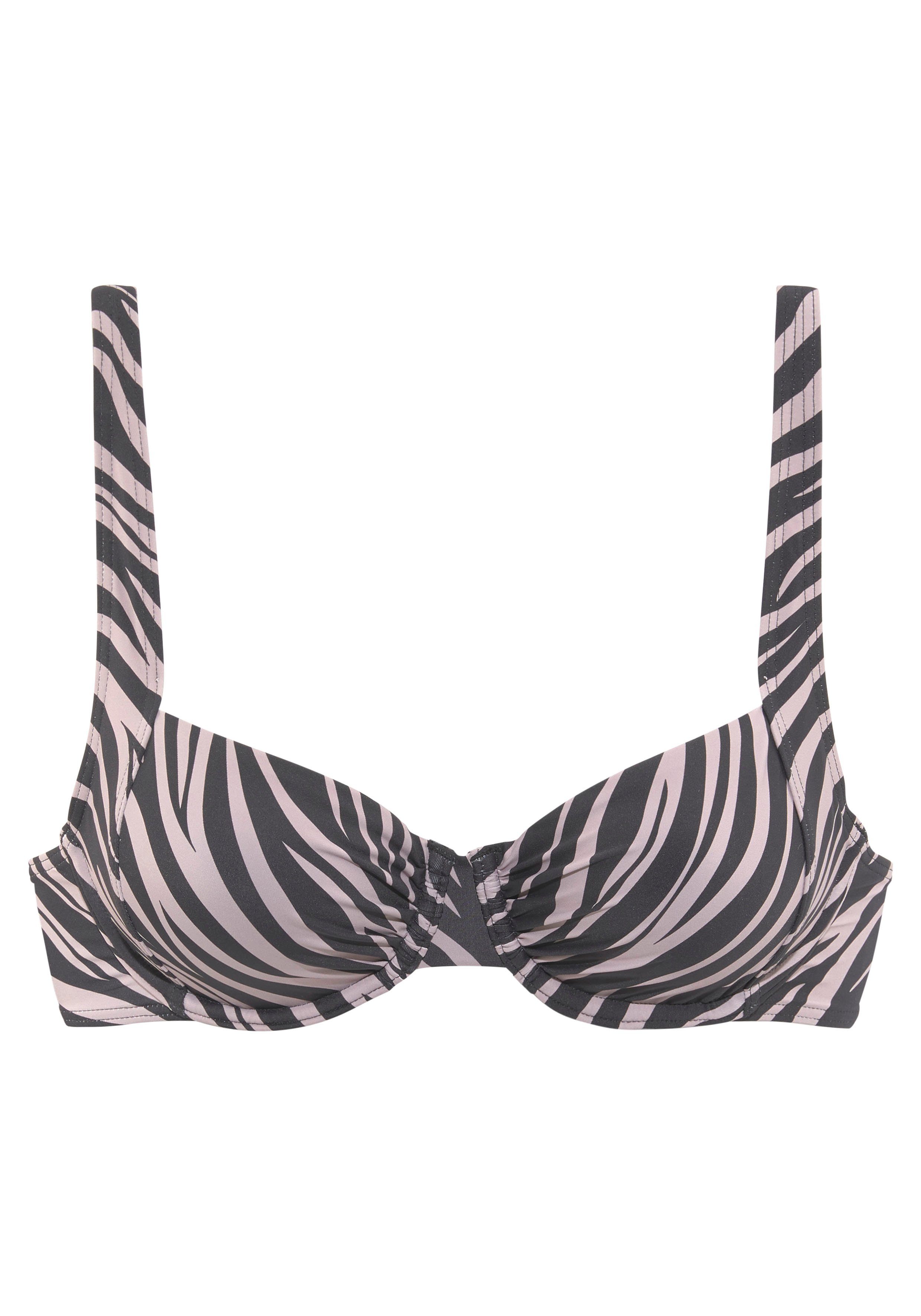 Lascana Bikinitop met beugels Kaa in animaldesign