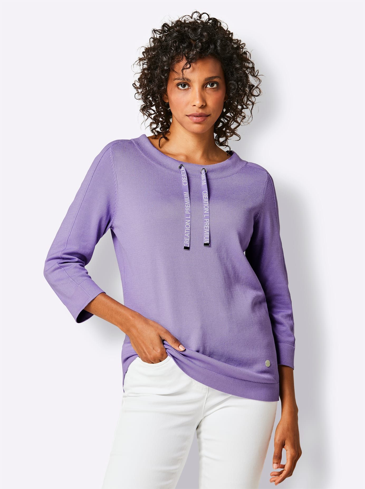 CREATION L PREMIUM Gebreide trui Lyocell-viscose trui