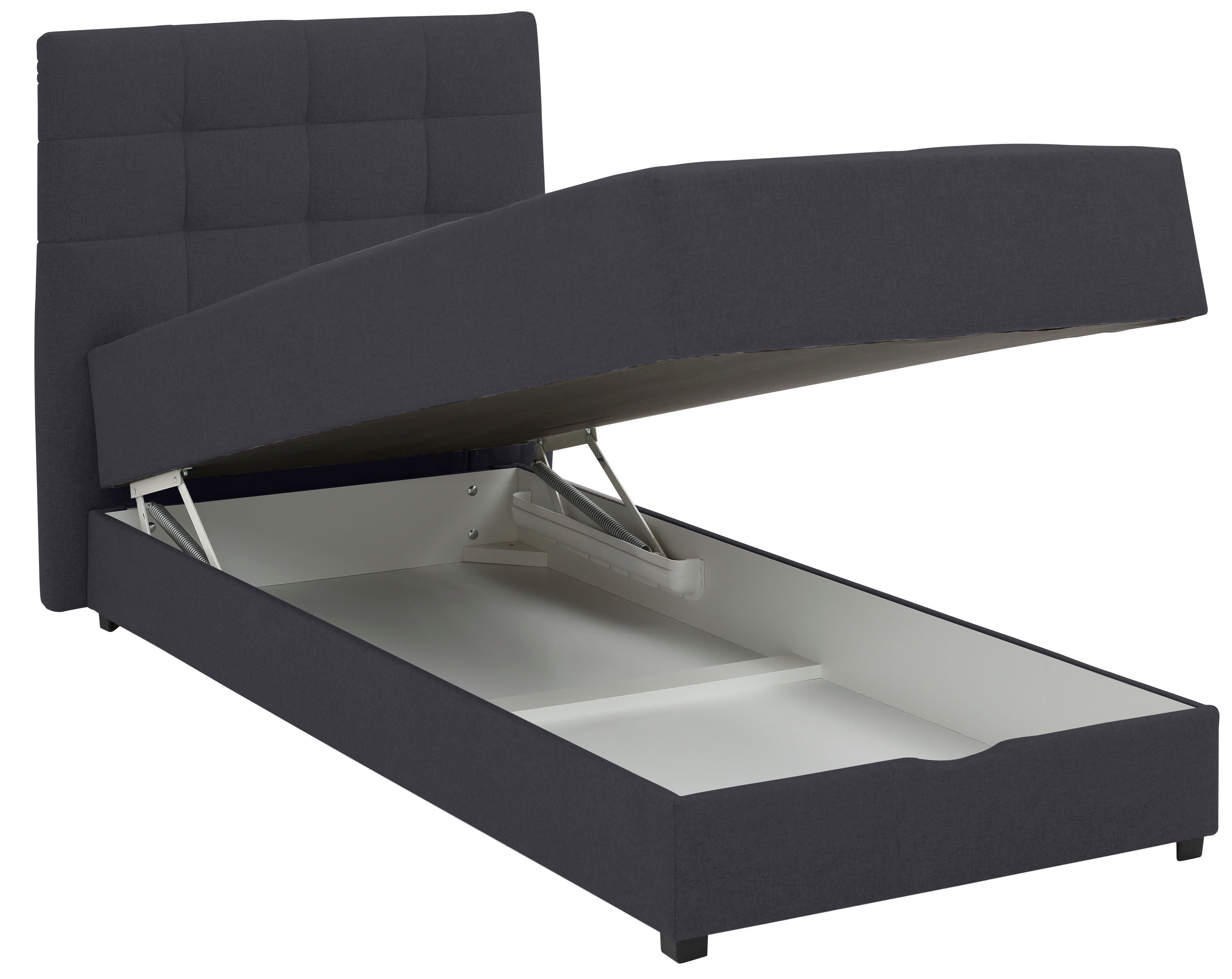 Lüttenhütt Boxspring Mieke incl. bedkist en topmatras, bekleding geïmpregneerd, 2 breedtes