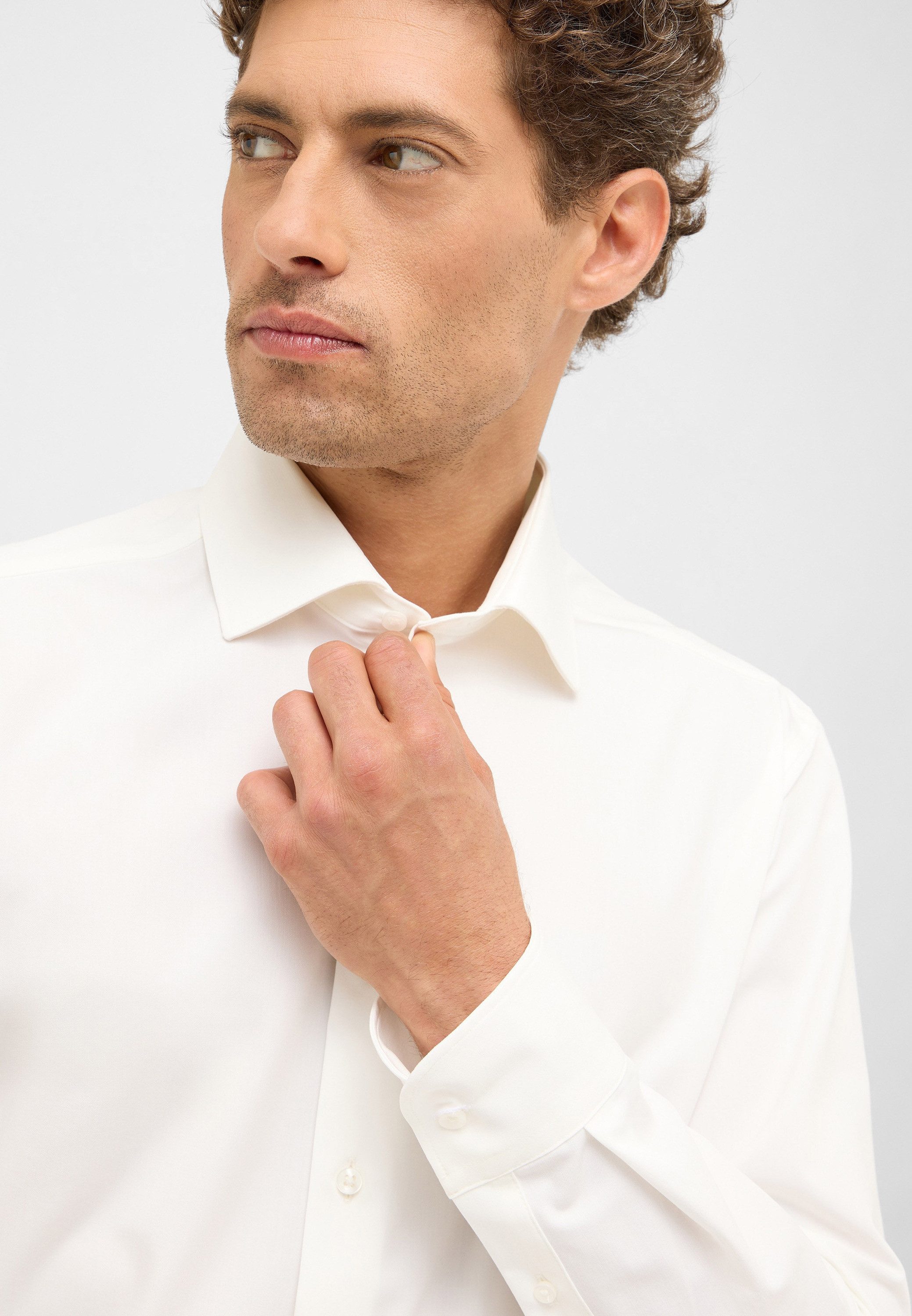 Eterna Overhemd met lange mouwen Slim fit NON IRON (strijkvrij)