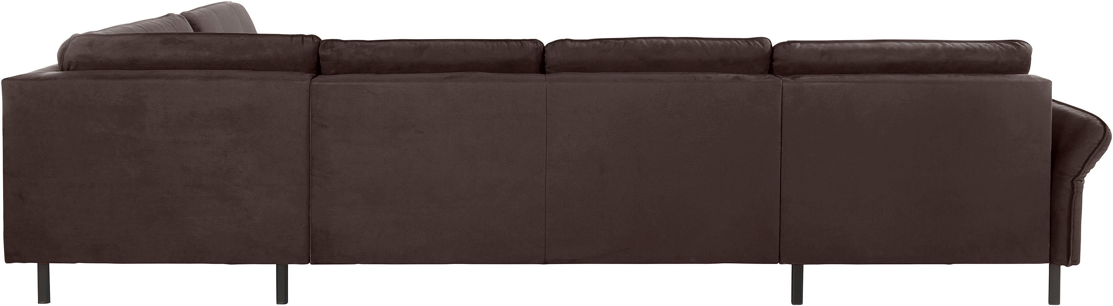 INOSIGN Zithoek Birkholm U-vorm Verstelbare armleuningen, ook in Easy Clean bekleding - met water te reinigen